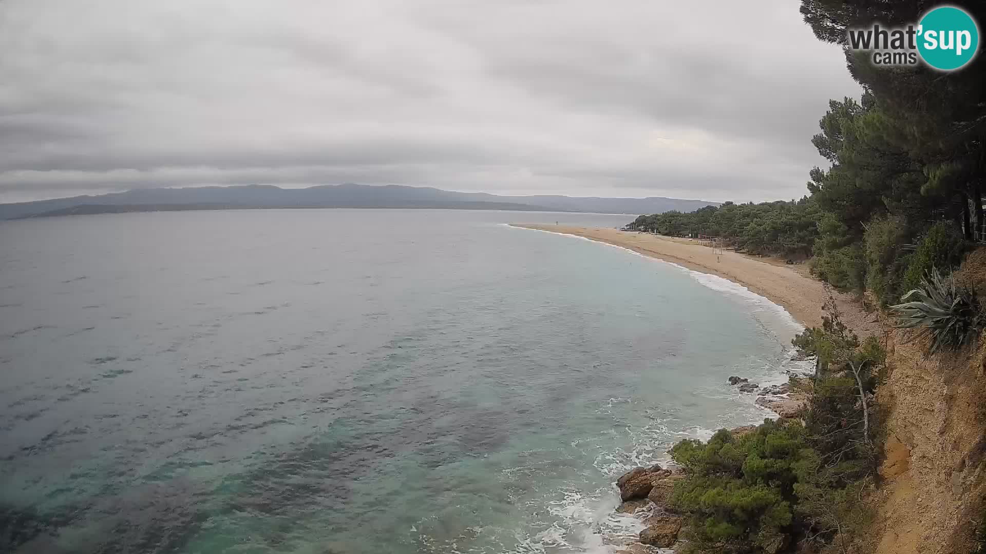 Webcam Bol Zlatni Rat – Vista en vivo desde la isla de Brač