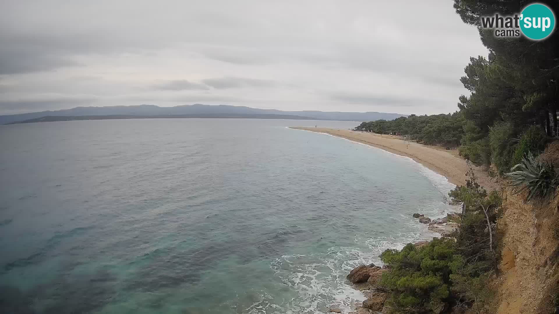 Webcam Zlatni Rat Bol – Liveblick vom berühmten Strand auf Brač