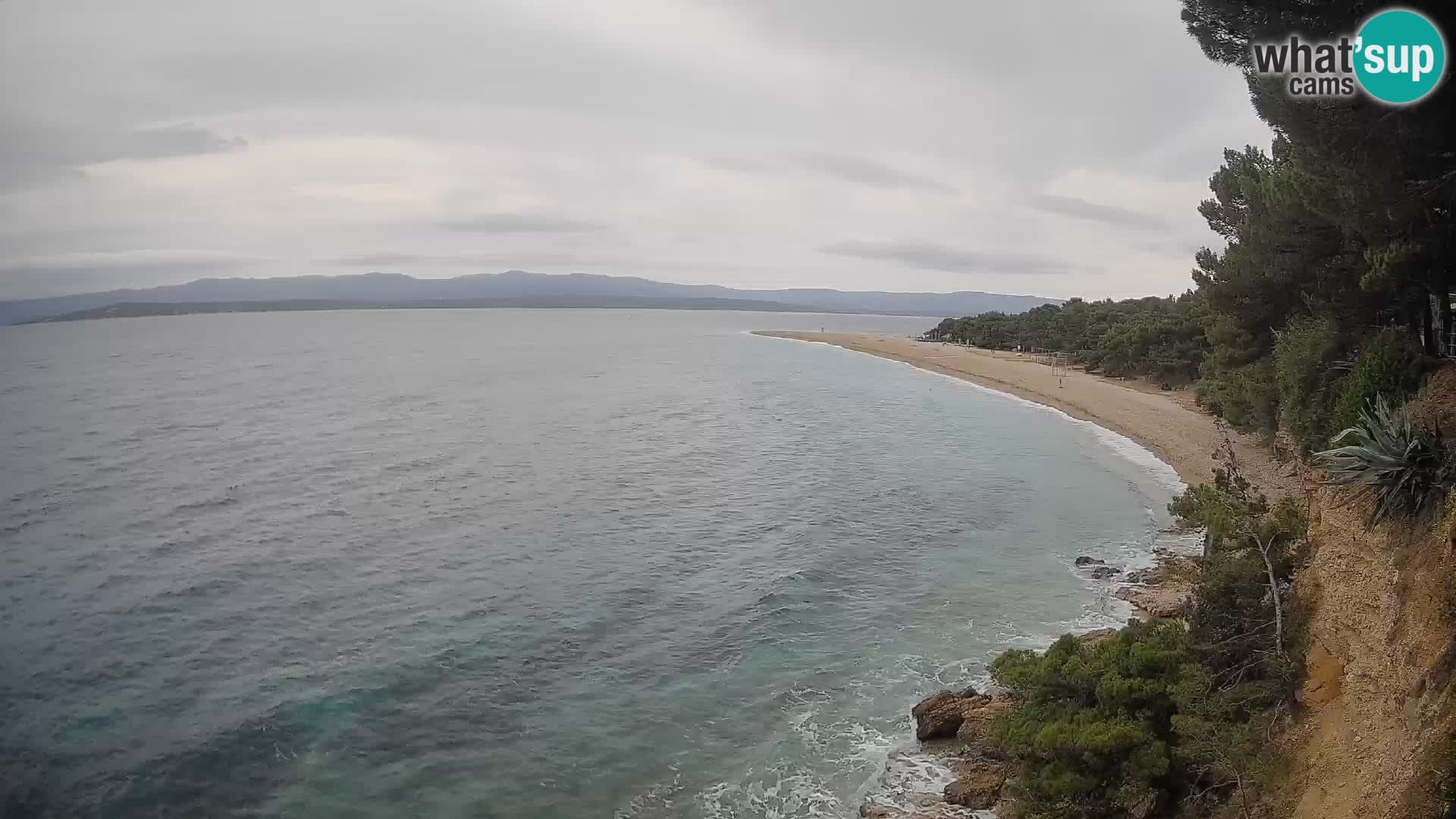 Webcam Bol Zlatni Rat – Vista en vivo desde la isla de Brač