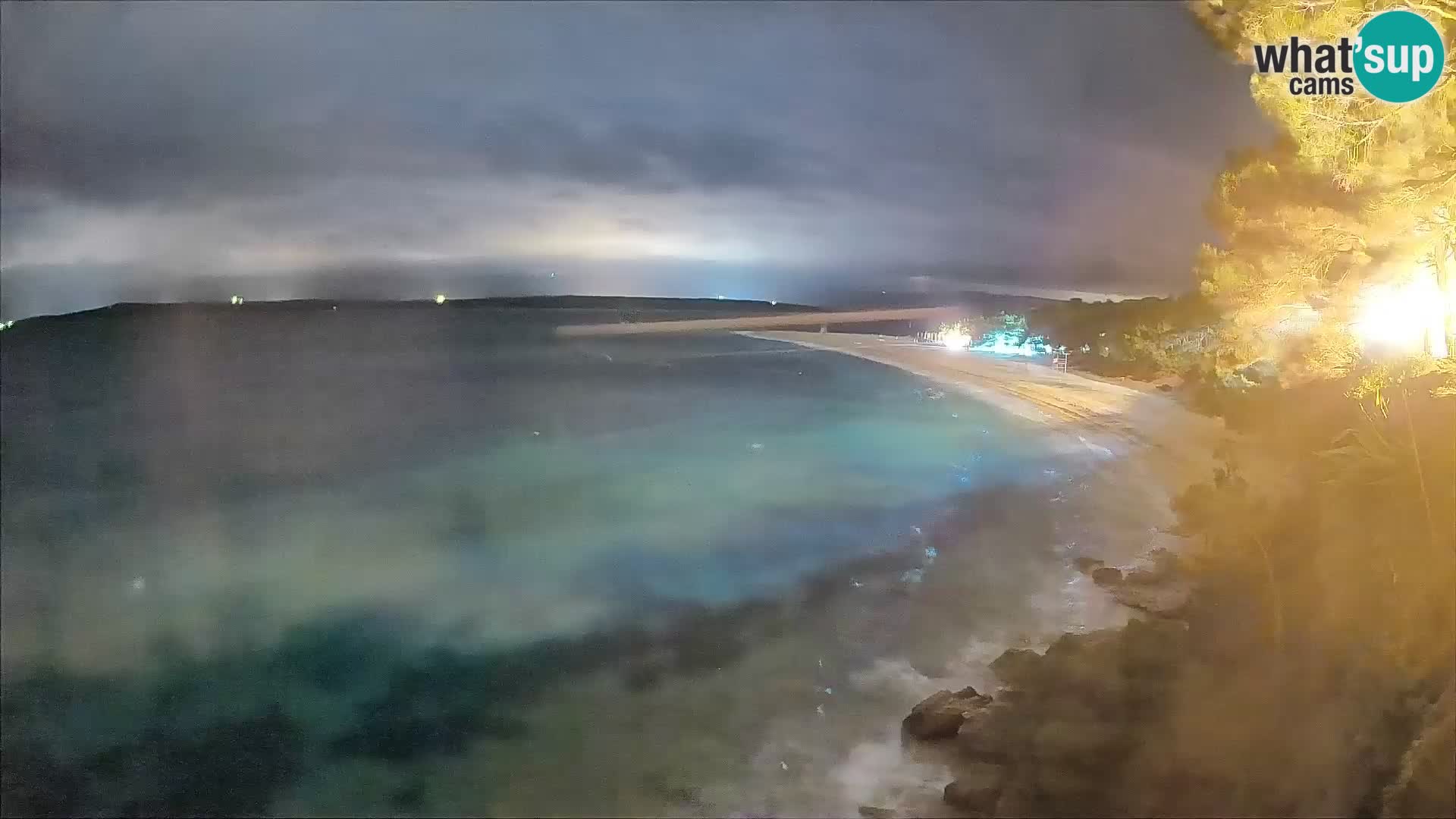 Webcam Bol Zlatni Rat – Vista en vivo desde la isla de Brač