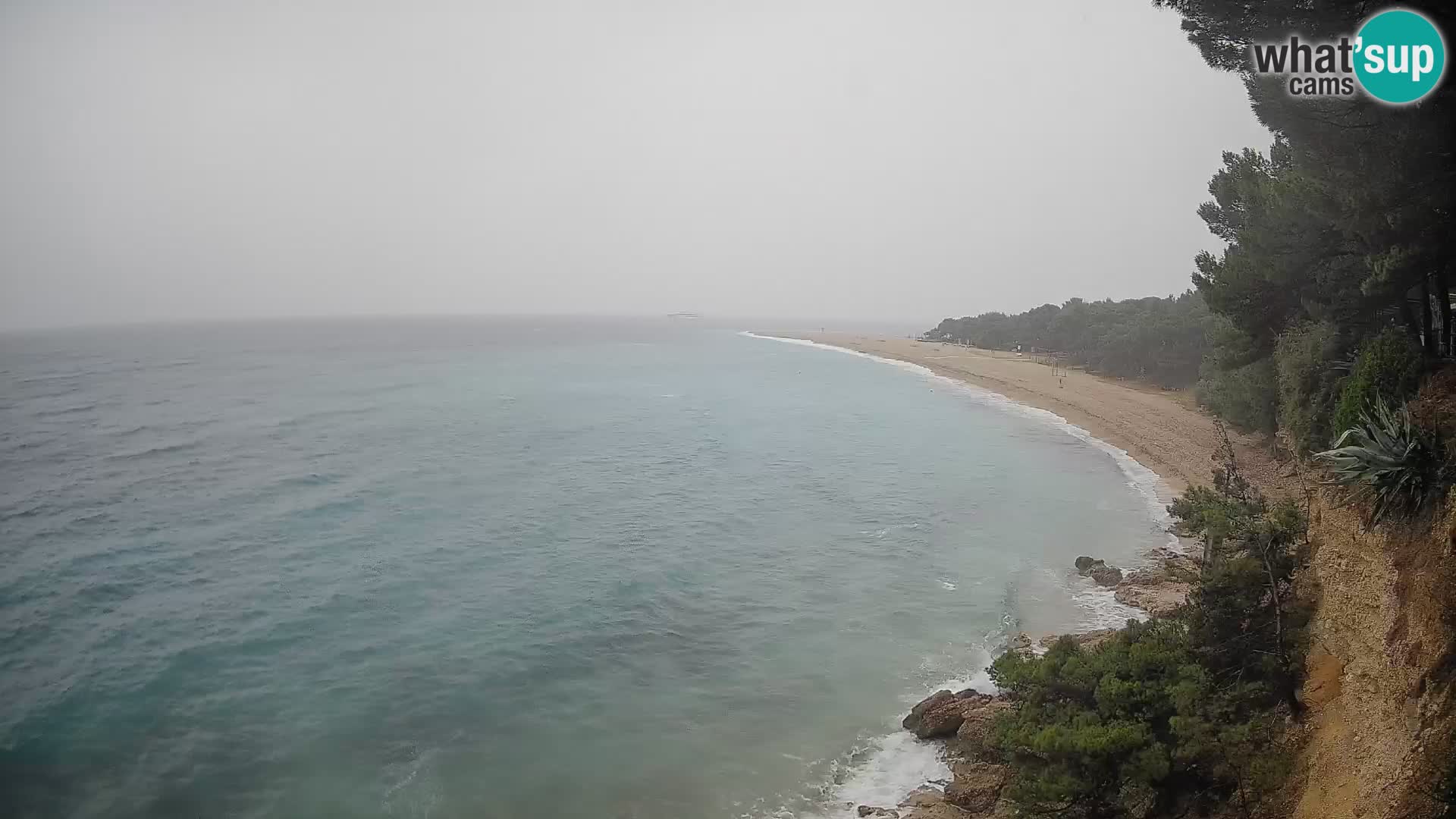 Webcam Zlatni Rat Bol – Liveblick vom berühmten Strand auf Brač