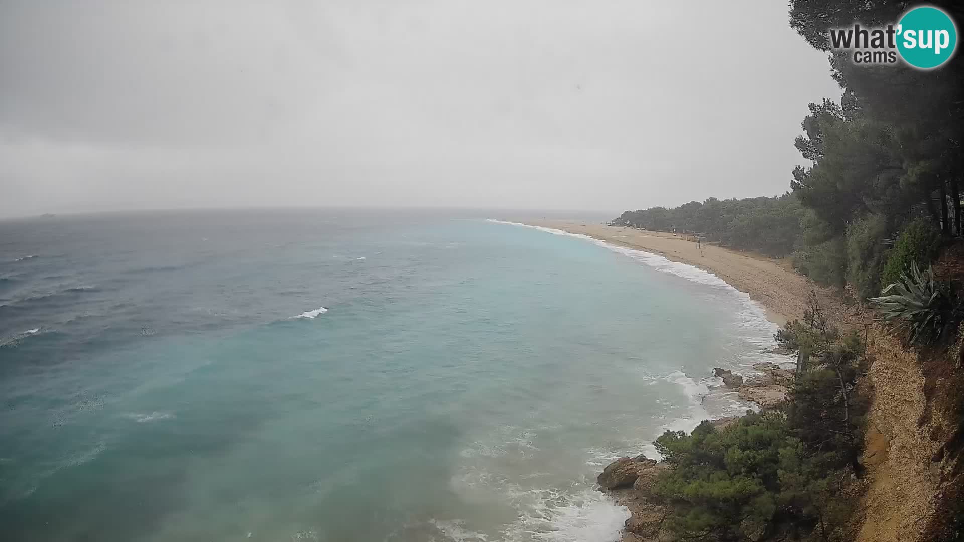 Spletna kamera Bol Zlatni Rat – Pogled v živo z otoka Brač