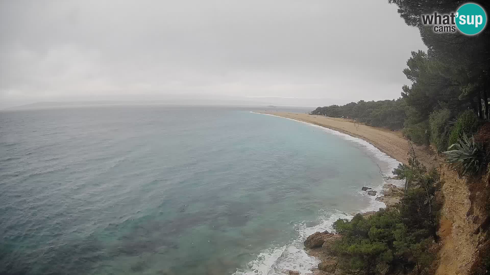 Webcam Zlatni Rat Bol – Liveblick vom berühmten Strand auf Brač