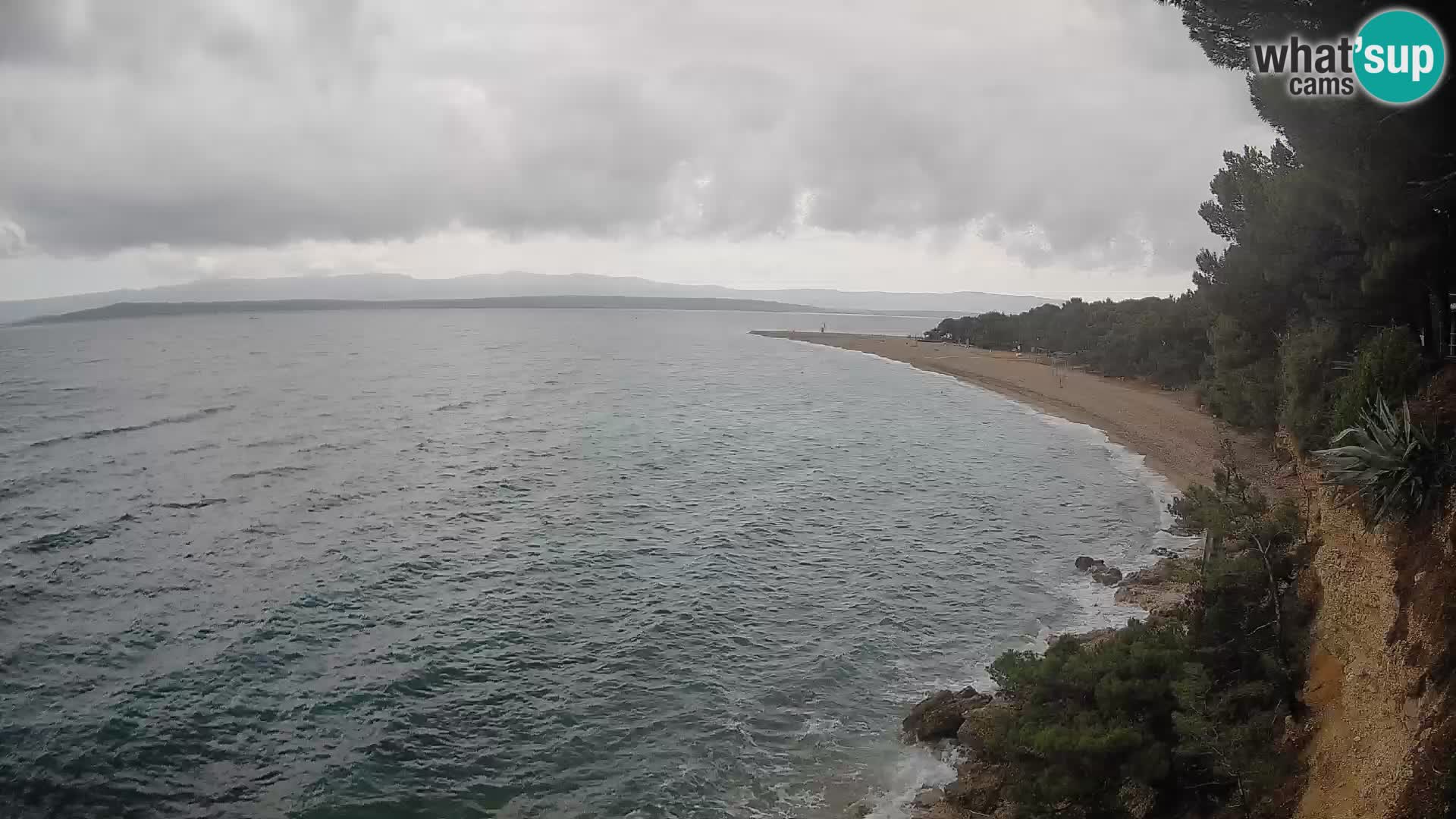 Webcam Zlatni Rat Bol – Liveblick vom berühmten Strand auf Brač