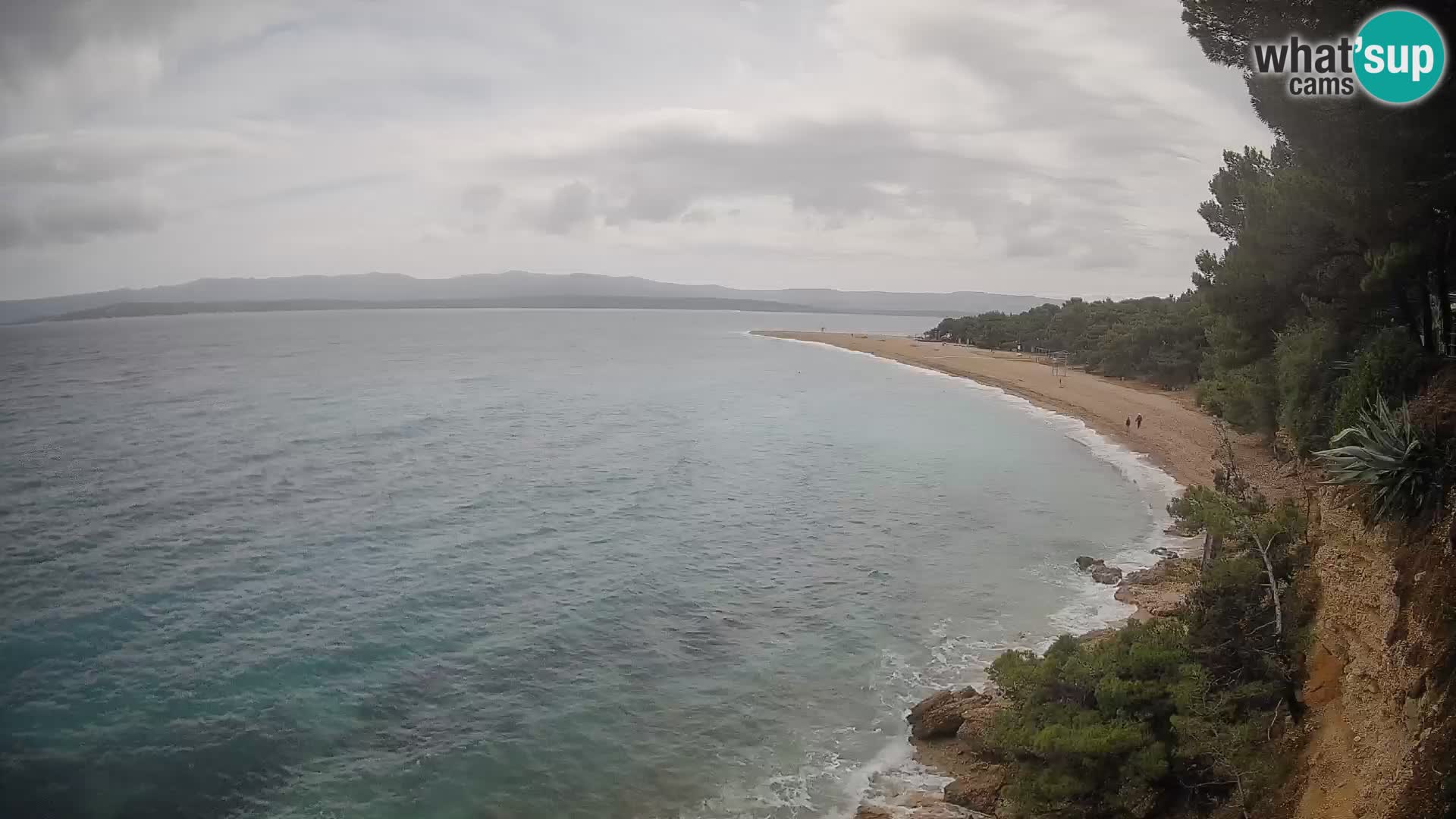Webcam Bol Zlatni Rat – Vista en vivo desde la isla de Brač