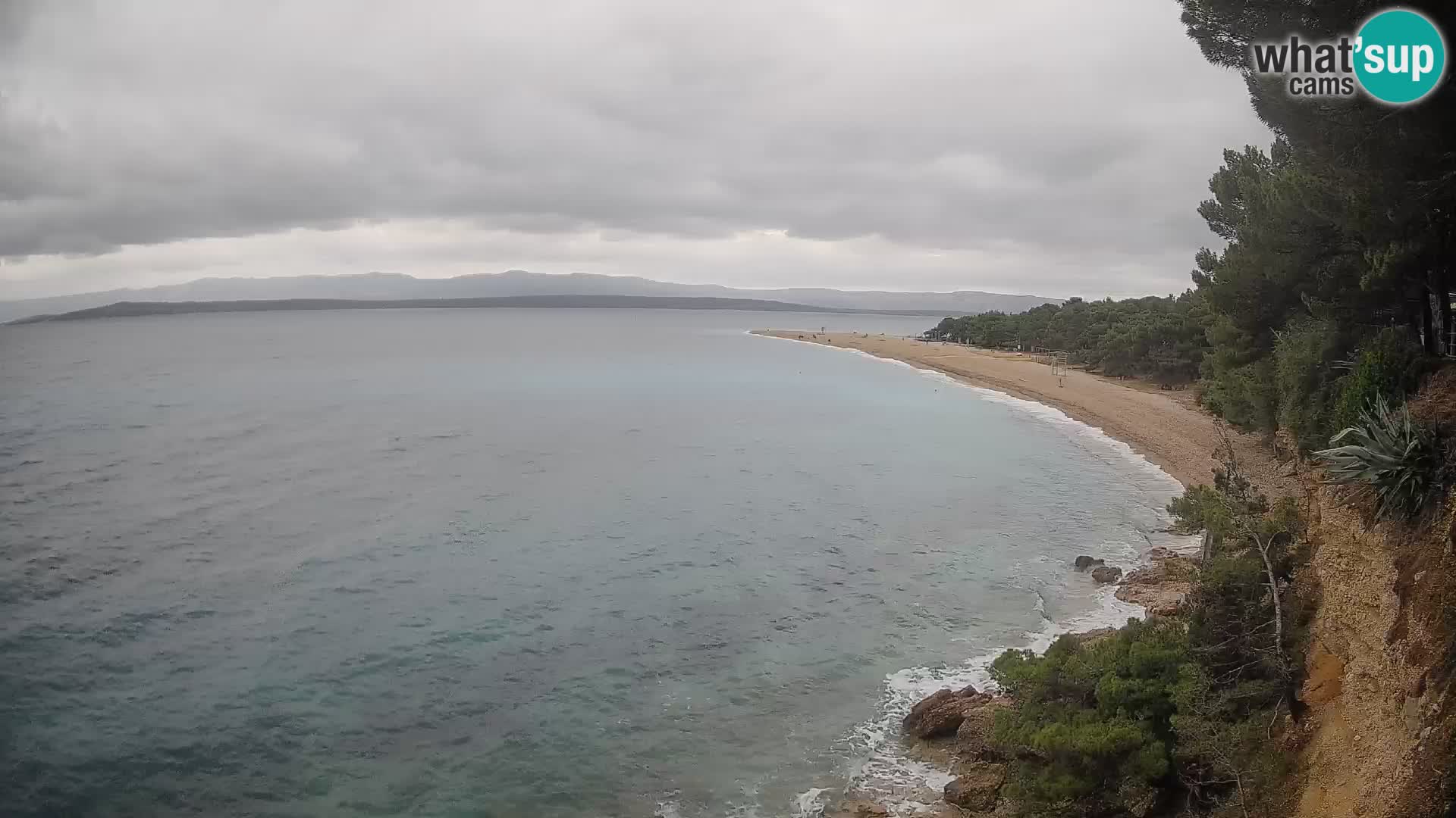 Spletna kamera Bol Zlatni Rat – Pogled v živo z otoka Brač