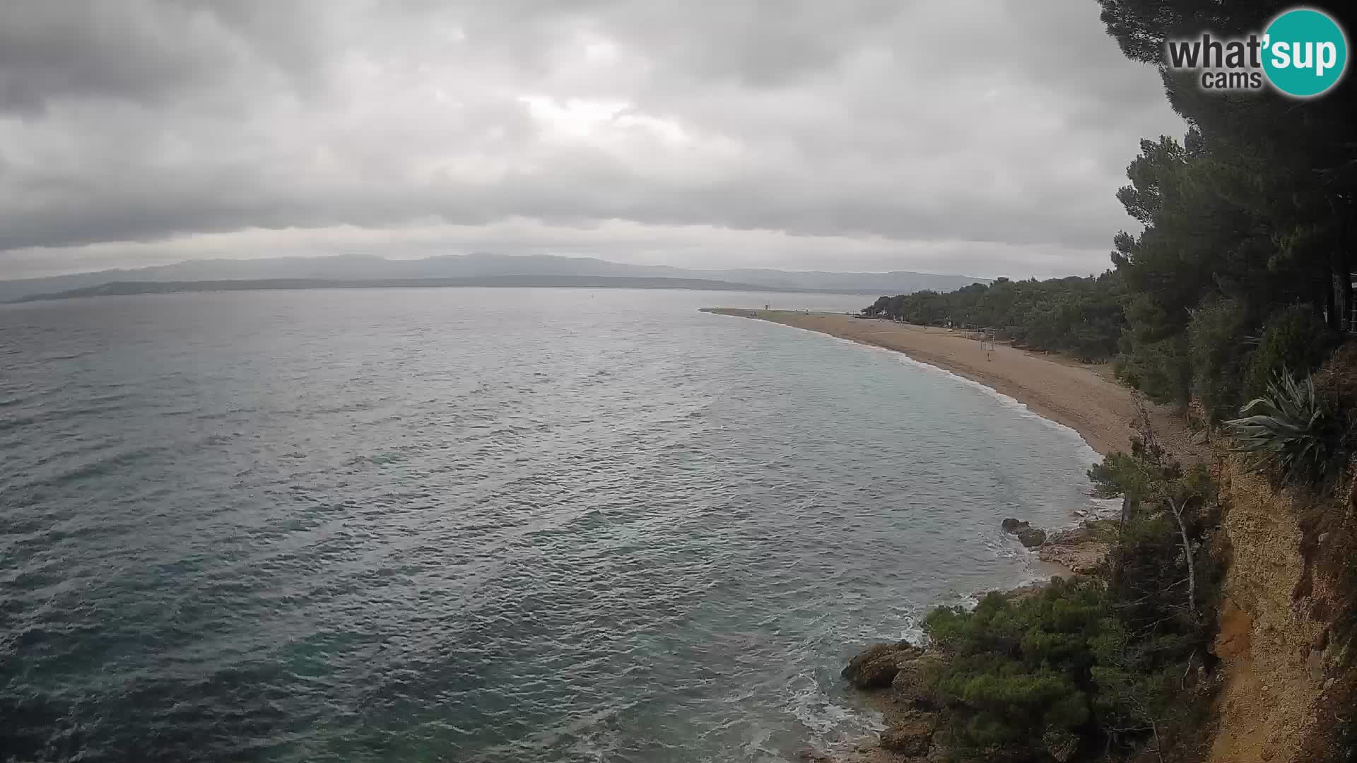 Webcam Bol Zlatni Rat – Vista en vivo desde la isla de Brač