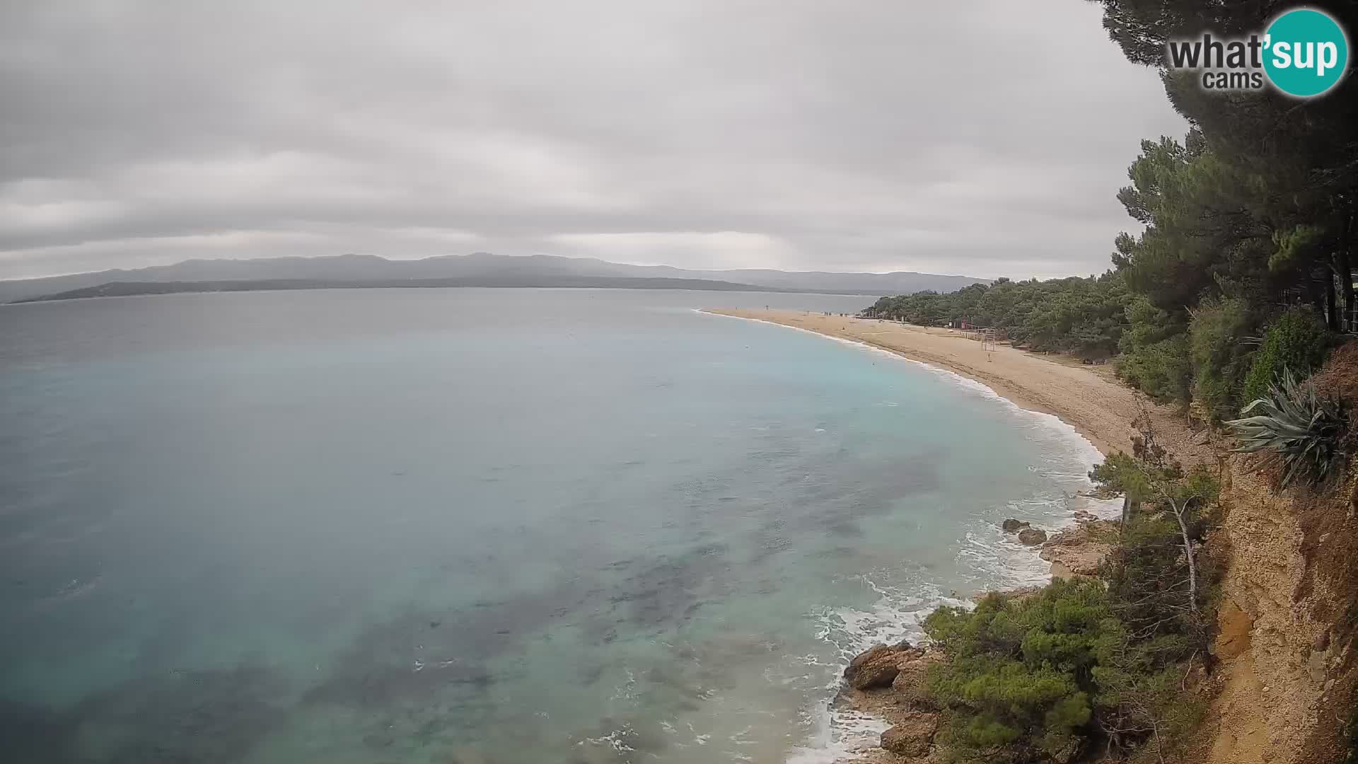 Webcam Bol Zlatni Rat – Vista en vivo desde la isla de Brač