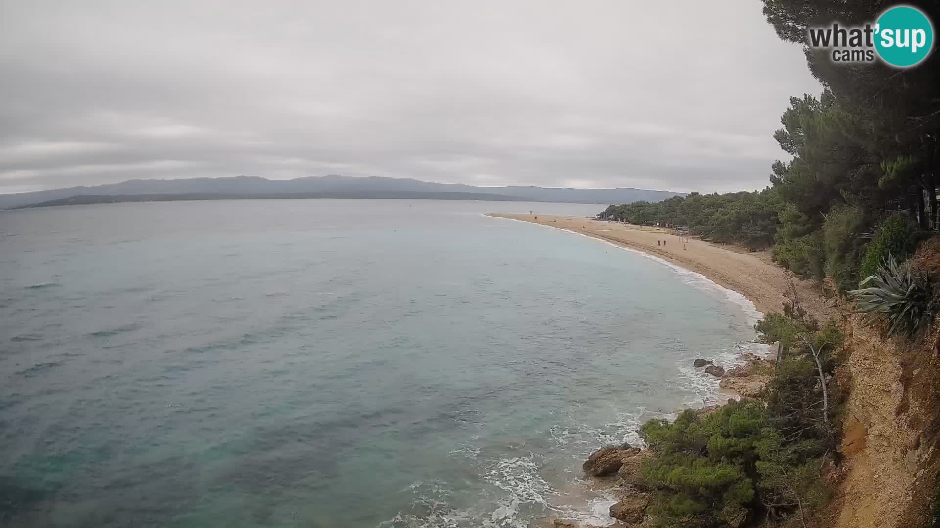 Webcam Bol Zlatni Rat – Vista en vivo desde la isla de Brač