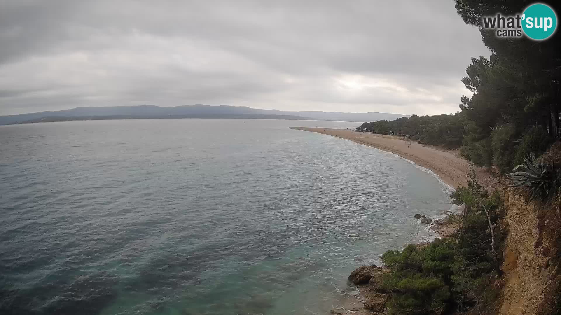 Webcam Zlatni Rat Bol – Liveblick vom berühmten Strand auf Brač