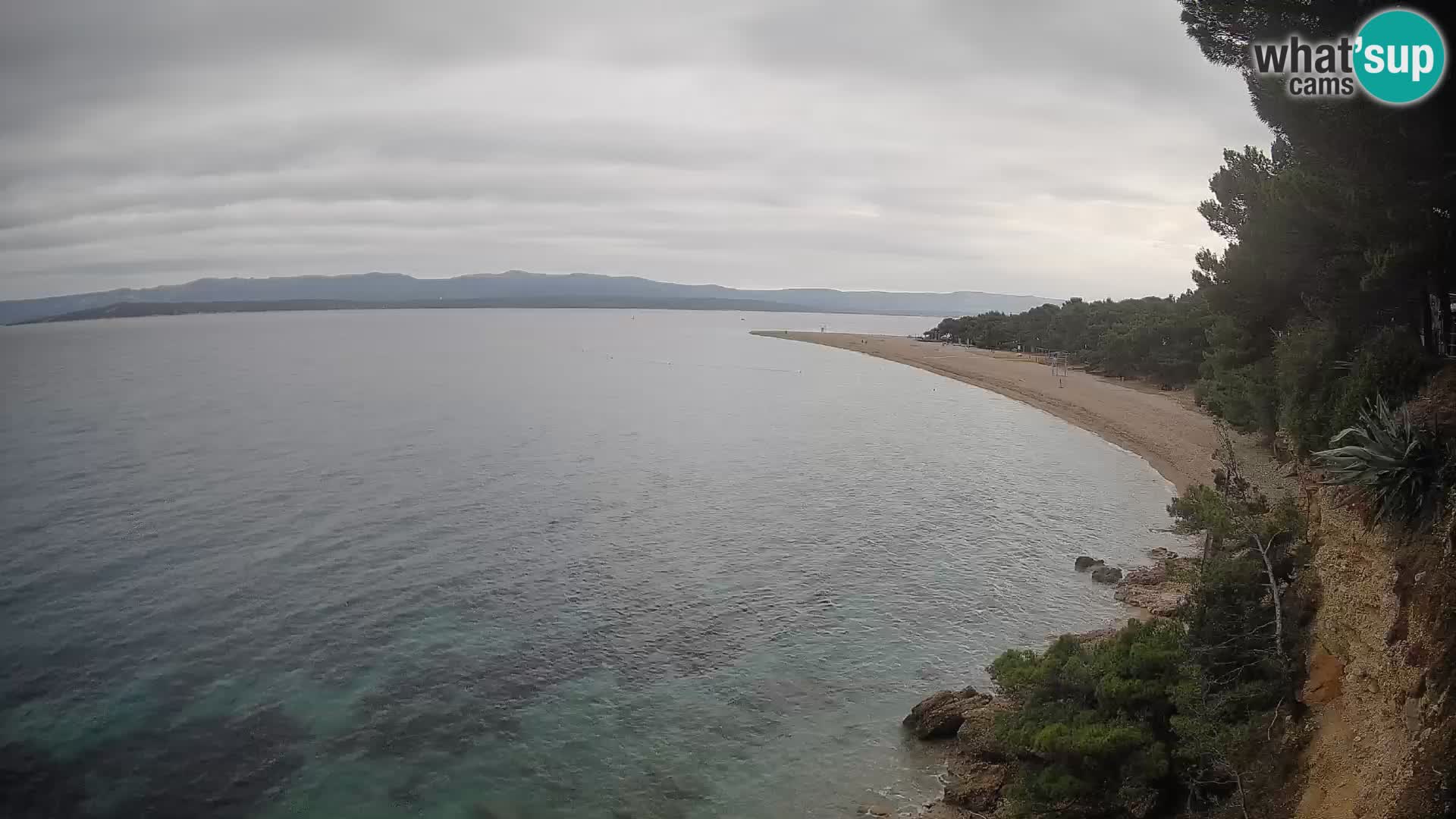 Webcam Zlatni Rat Bol – Liveblick vom berühmten Strand auf Brač