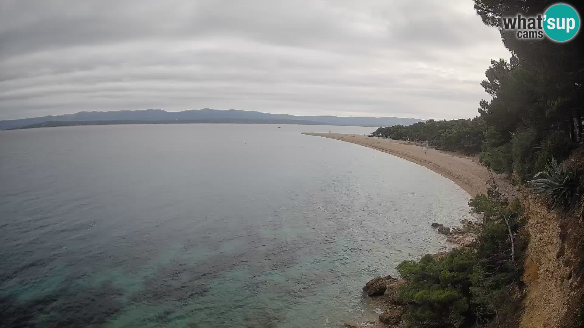 Webcam Zlatni Rat Bol – Liveblick vom berühmten Strand auf Brač