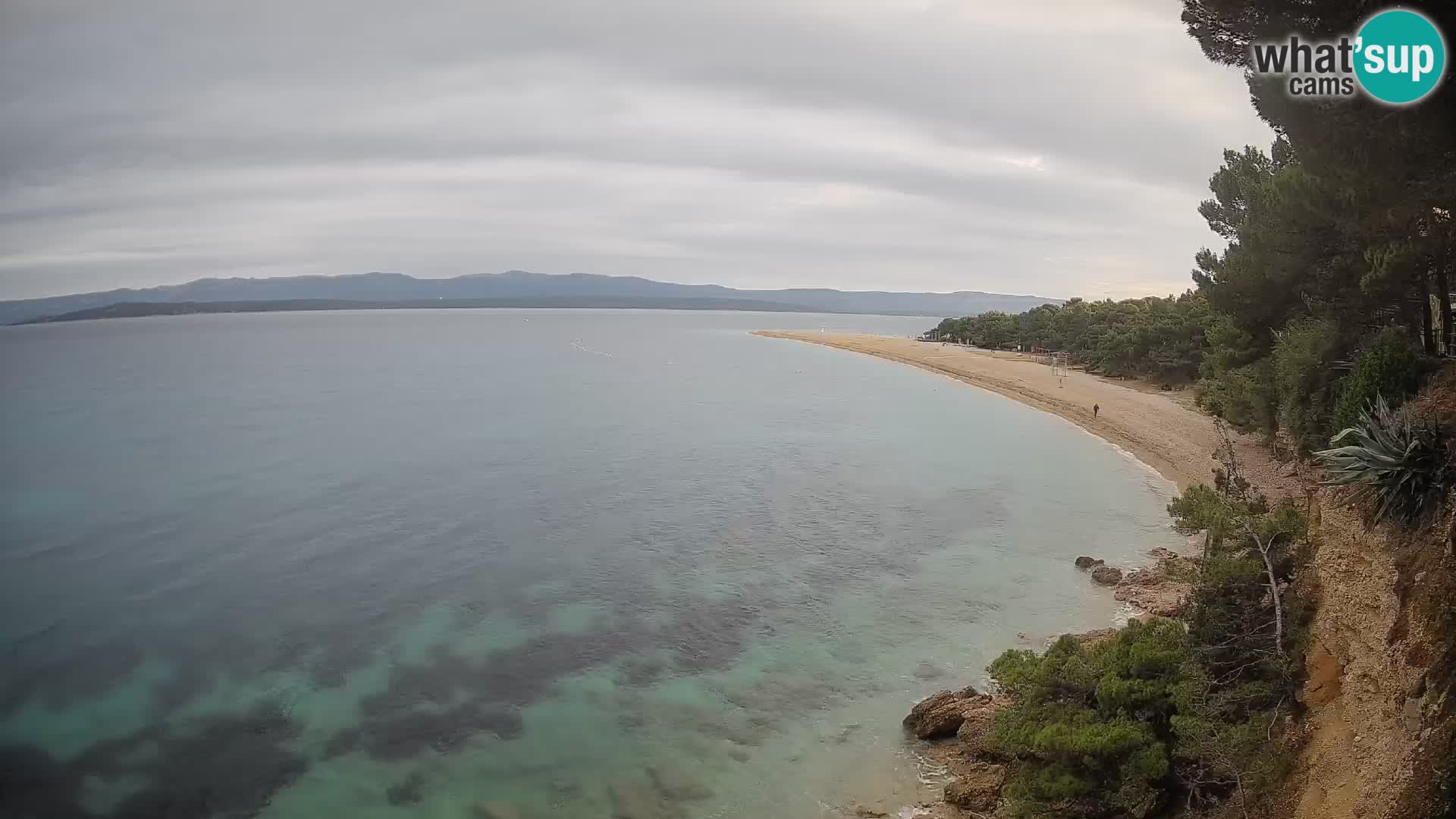 Webcam Zlatni Rat Bol – Liveblick vom berühmten Strand auf Brač