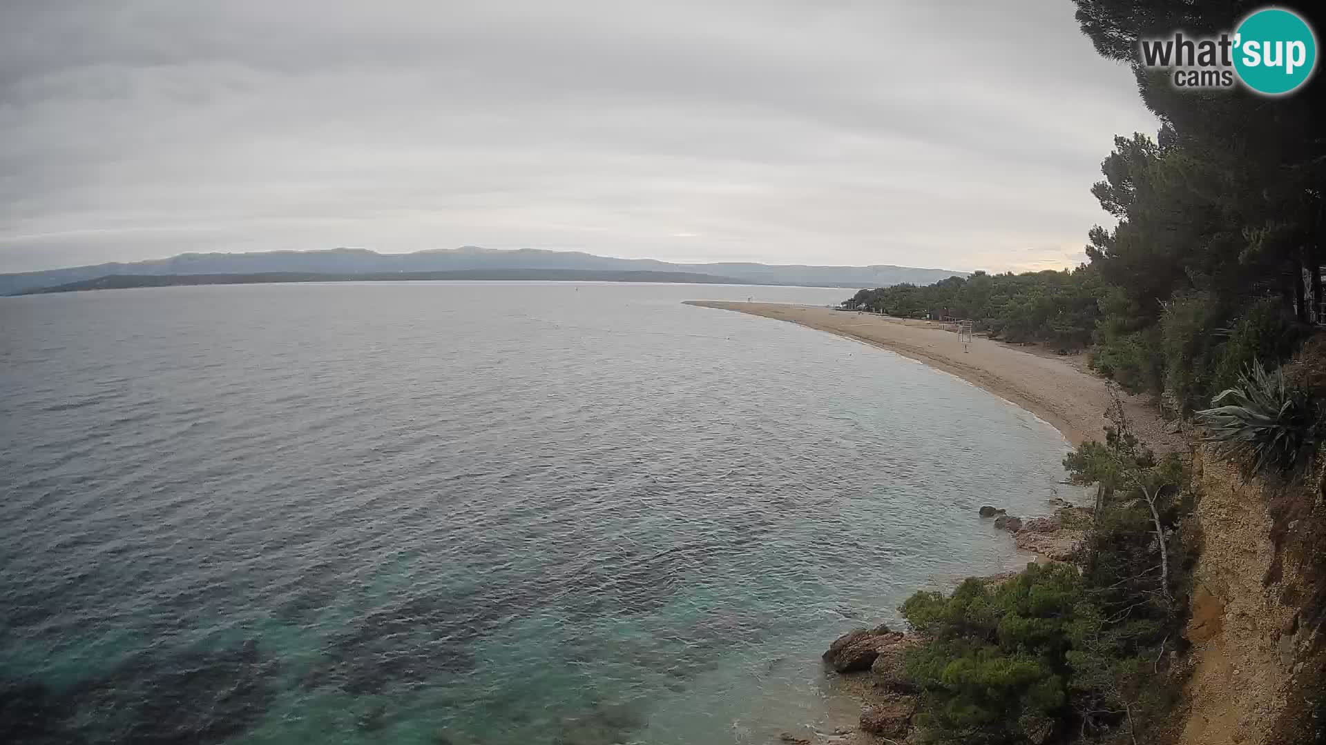 Webcam Zlatni Rat Bol – Liveblick vom berühmten Strand auf Brač