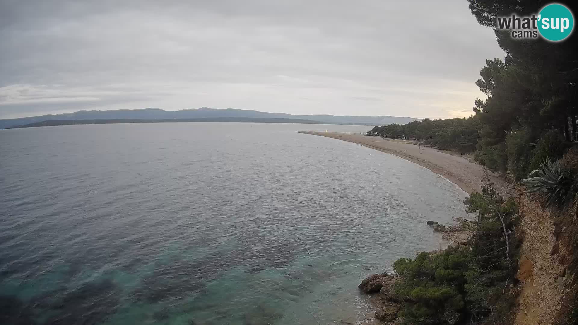 Webcam Zlatni Rat Bol – Liveblick vom berühmten Strand auf Brač