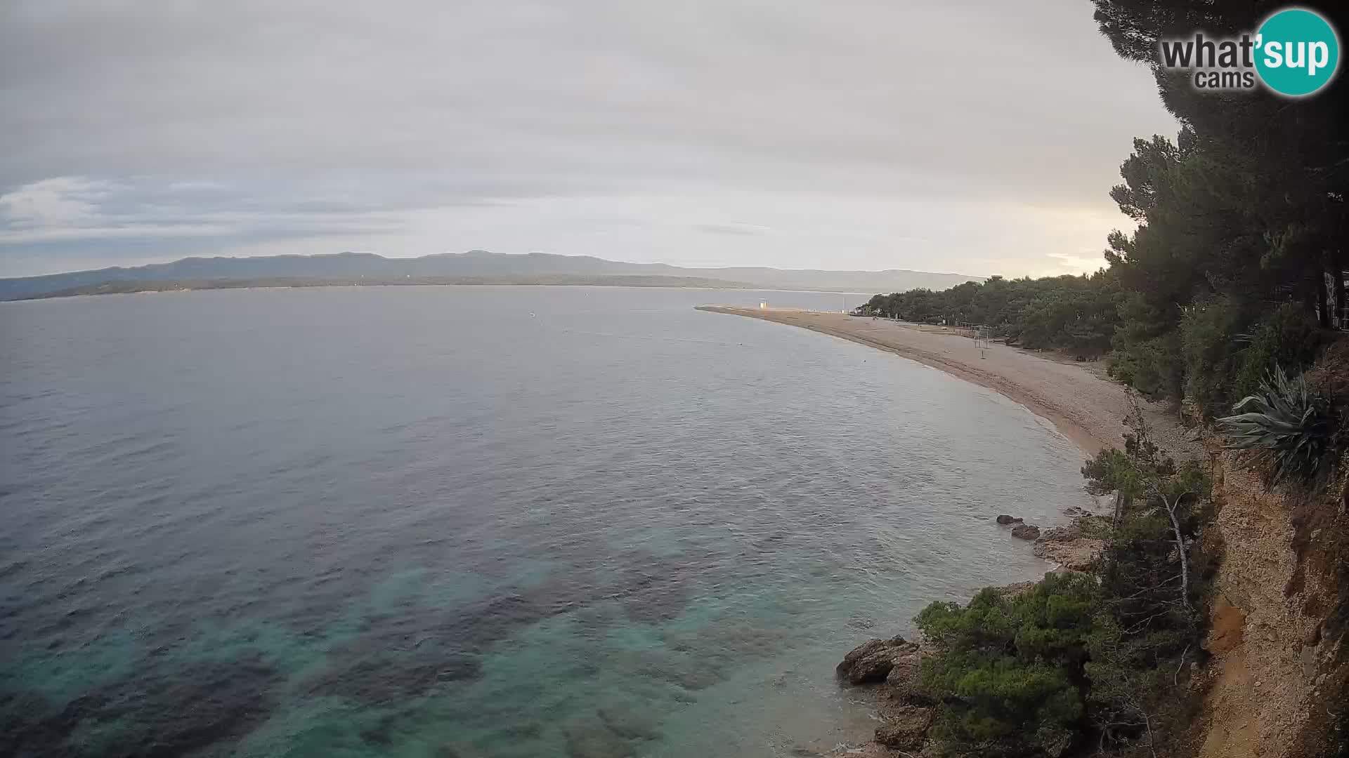 Webcam Zlatni Rat Bol – Liveblick vom berühmten Strand auf Brač