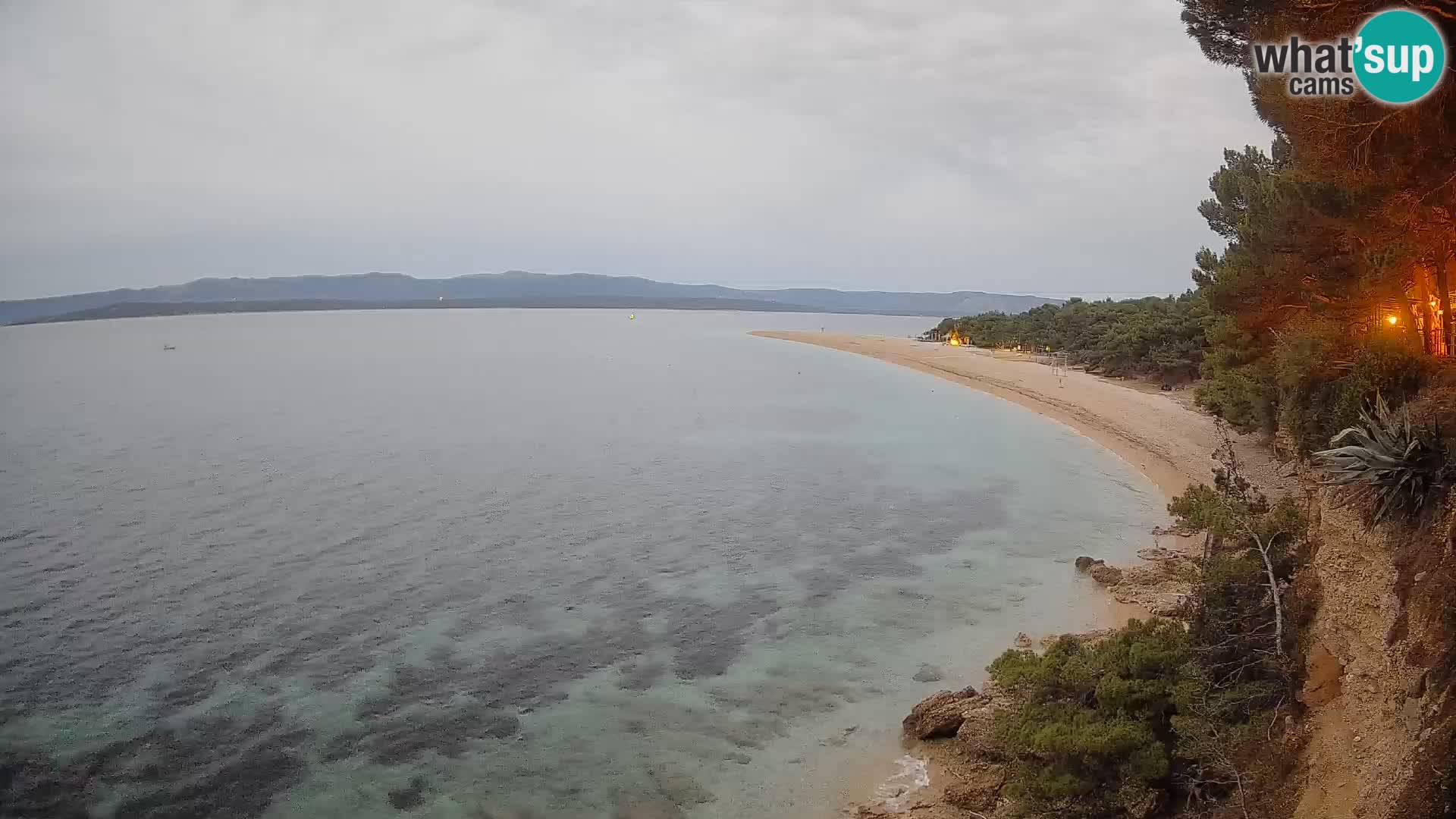 Webcam Bol Zlatni Rat – Vista en vivo desde la isla de Brač