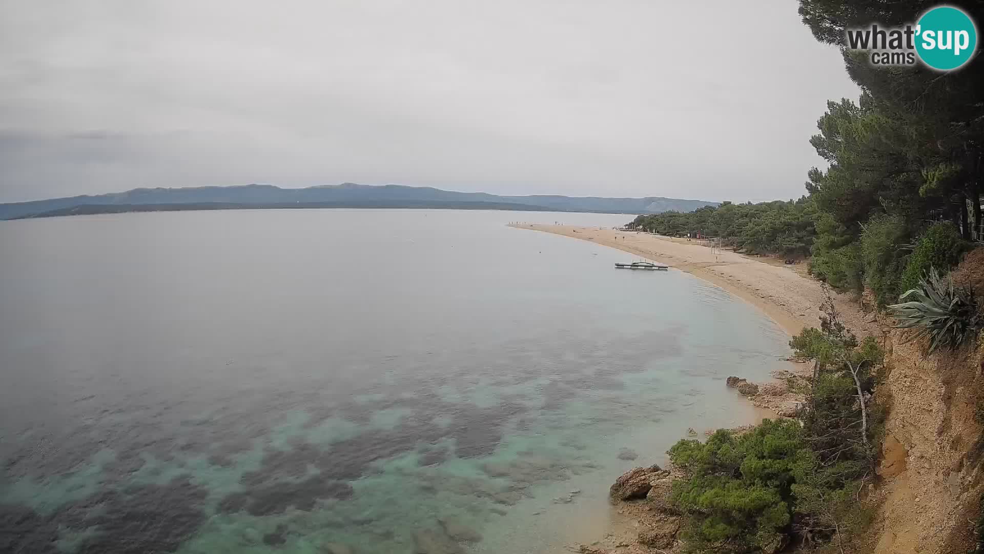 Webcam Bol Zlatni Rat – Vista en vivo desde la isla de Brač