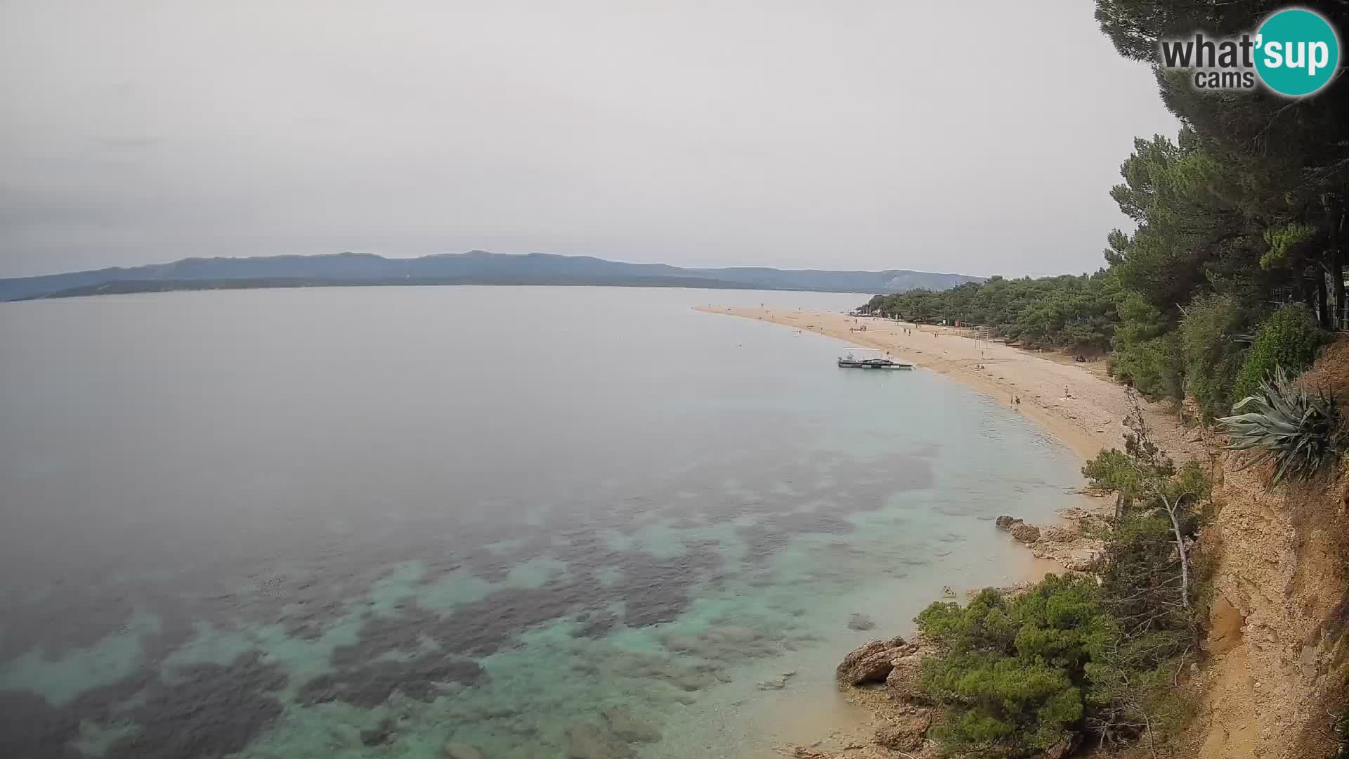 Spletna kamera Bol Zlatni Rat – Pogled v živo z otoka Brač