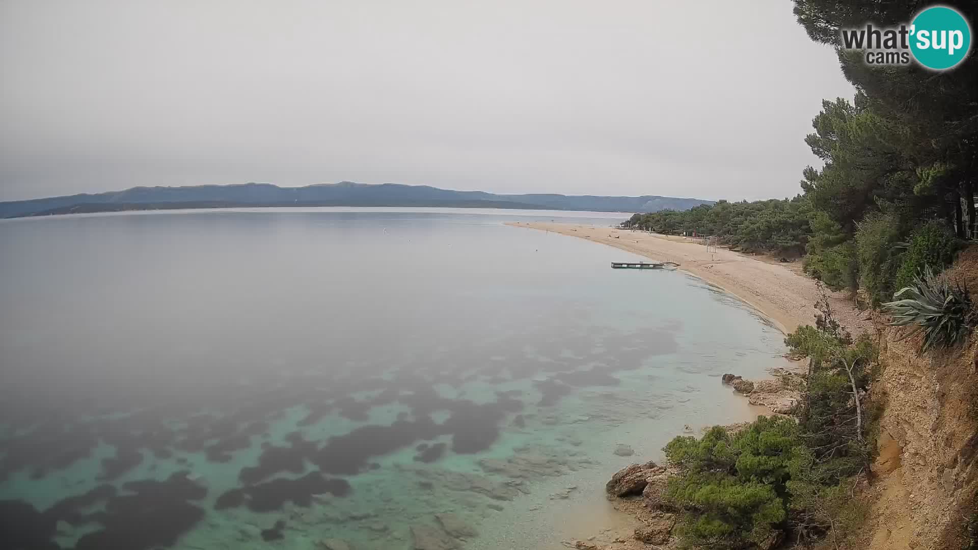 Spletna kamera Bol Zlatni Rat – Pogled v živo z otoka Brač