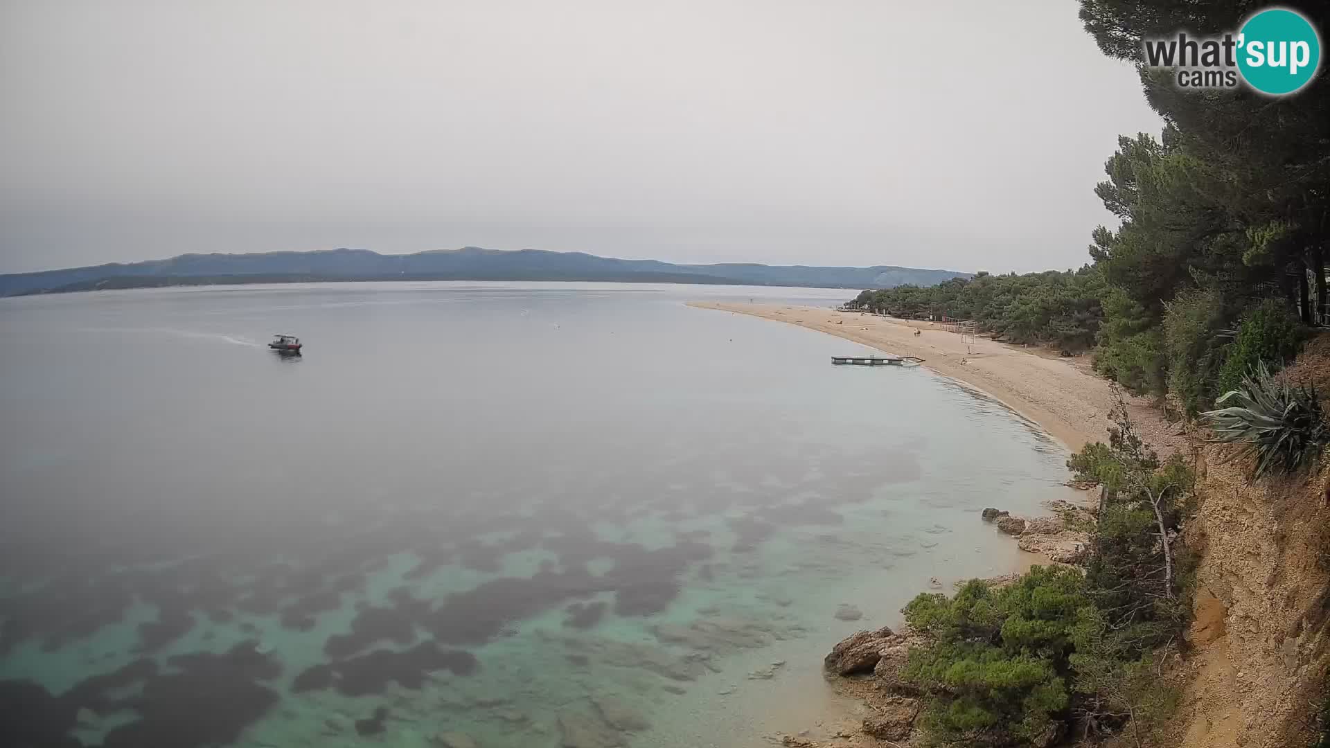 Webcam Bol Zlatni Rat – Vista en vivo desde la isla de Brač