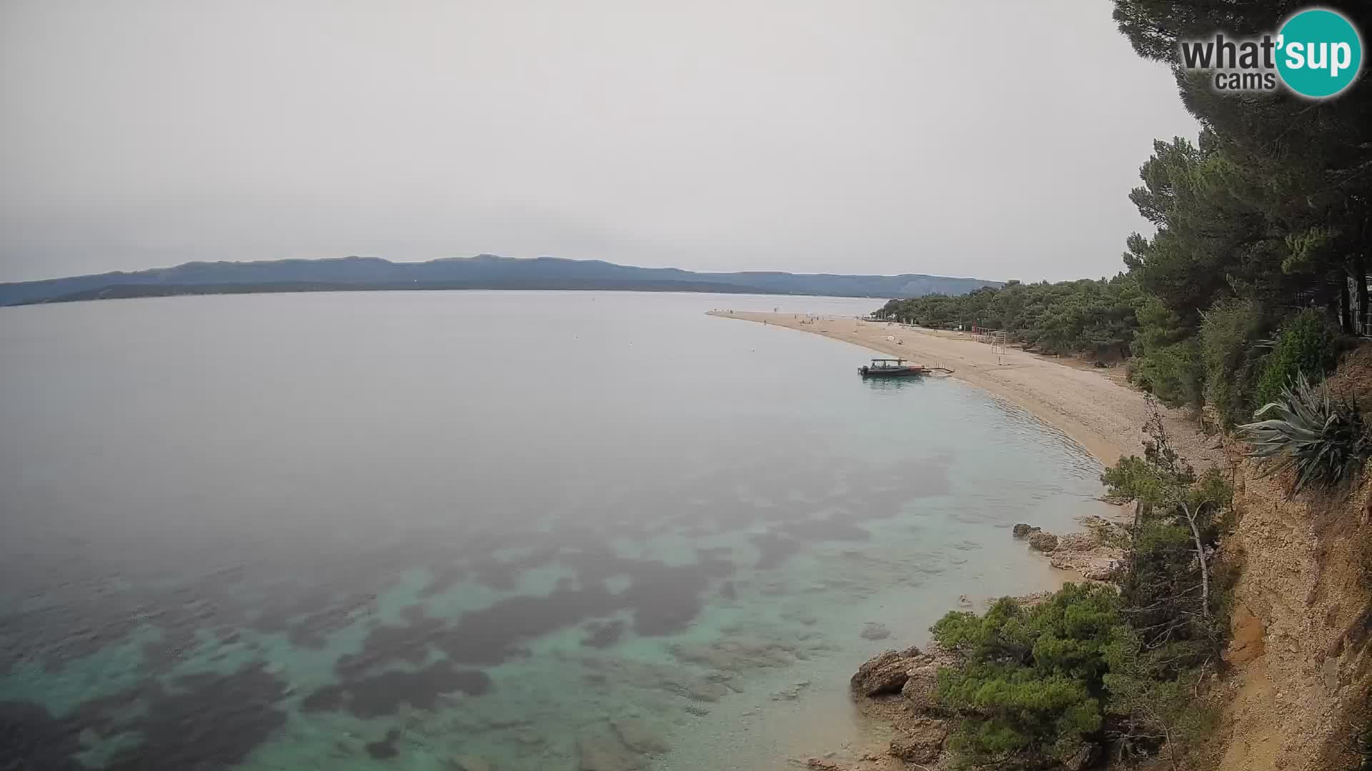 Webcam Zlatni Rat Bol – Liveblick vom berühmten Strand auf Brač