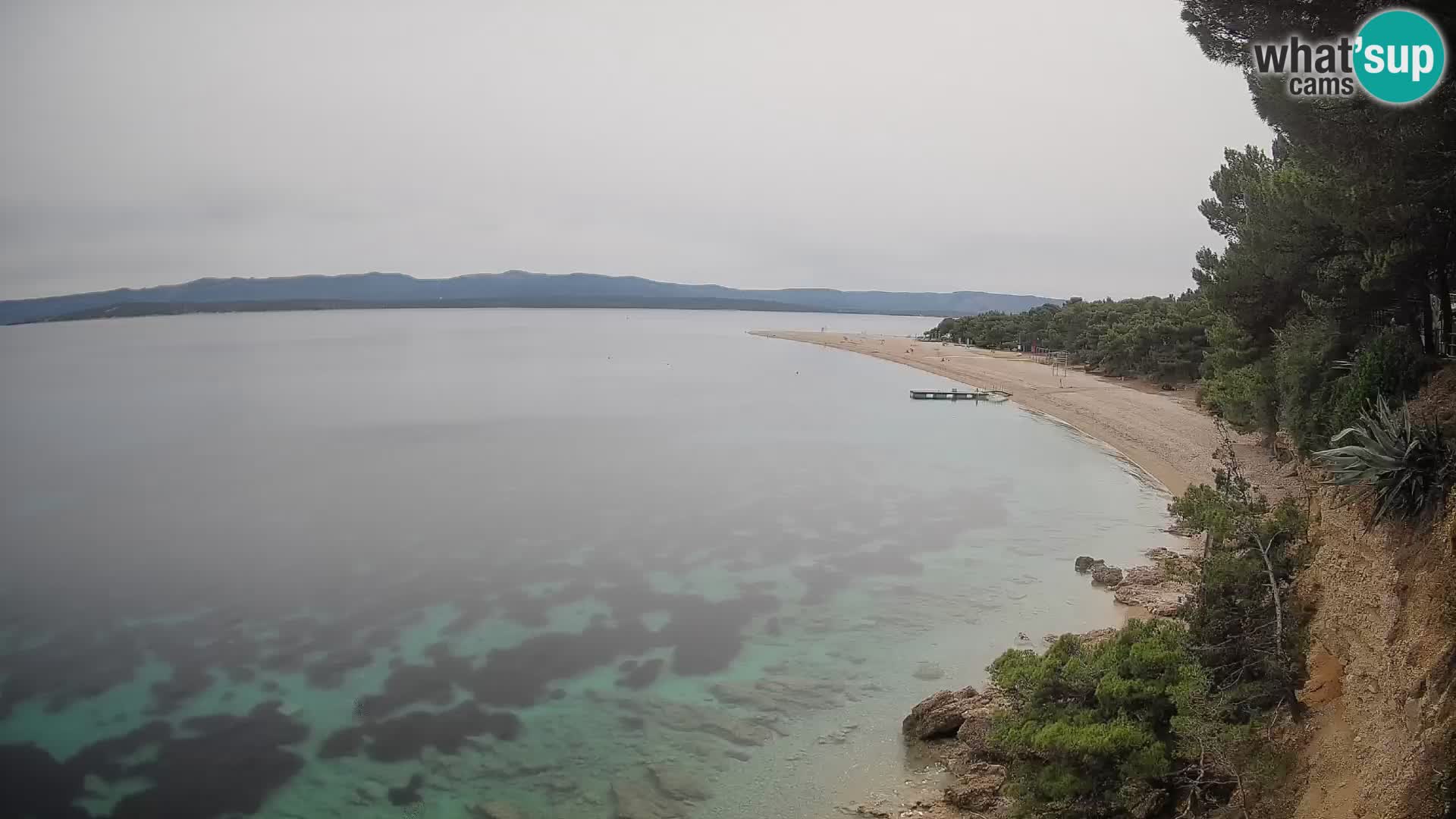 Spletna kamera Bol Zlatni Rat – Pogled v živo z otoka Brač