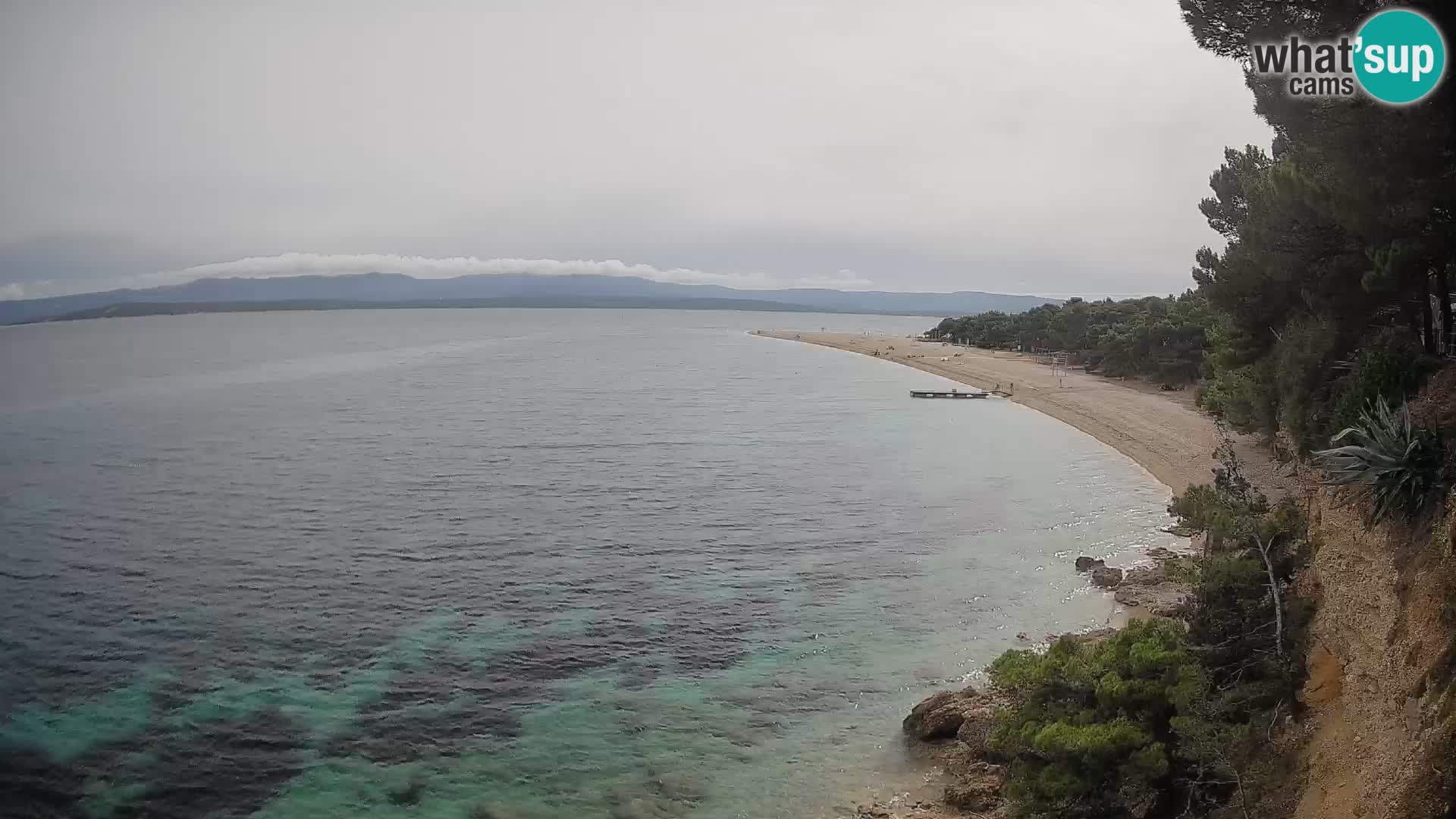 Webcam Bol Zlatni Rat – Vista en vivo desde la isla de Brač