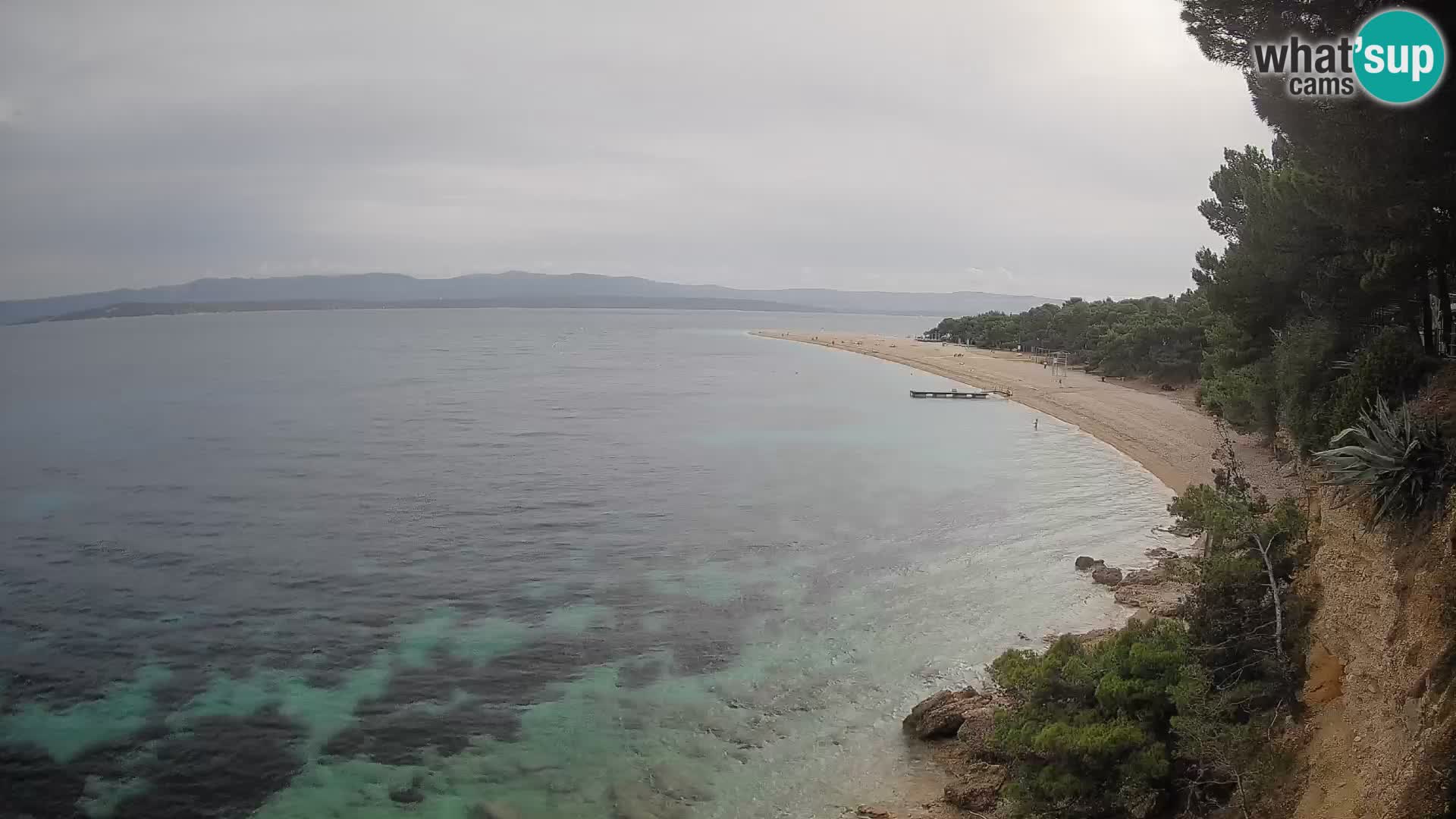 Webcam Bol Zlatni Rat – Vista en vivo desde la isla de Brač
