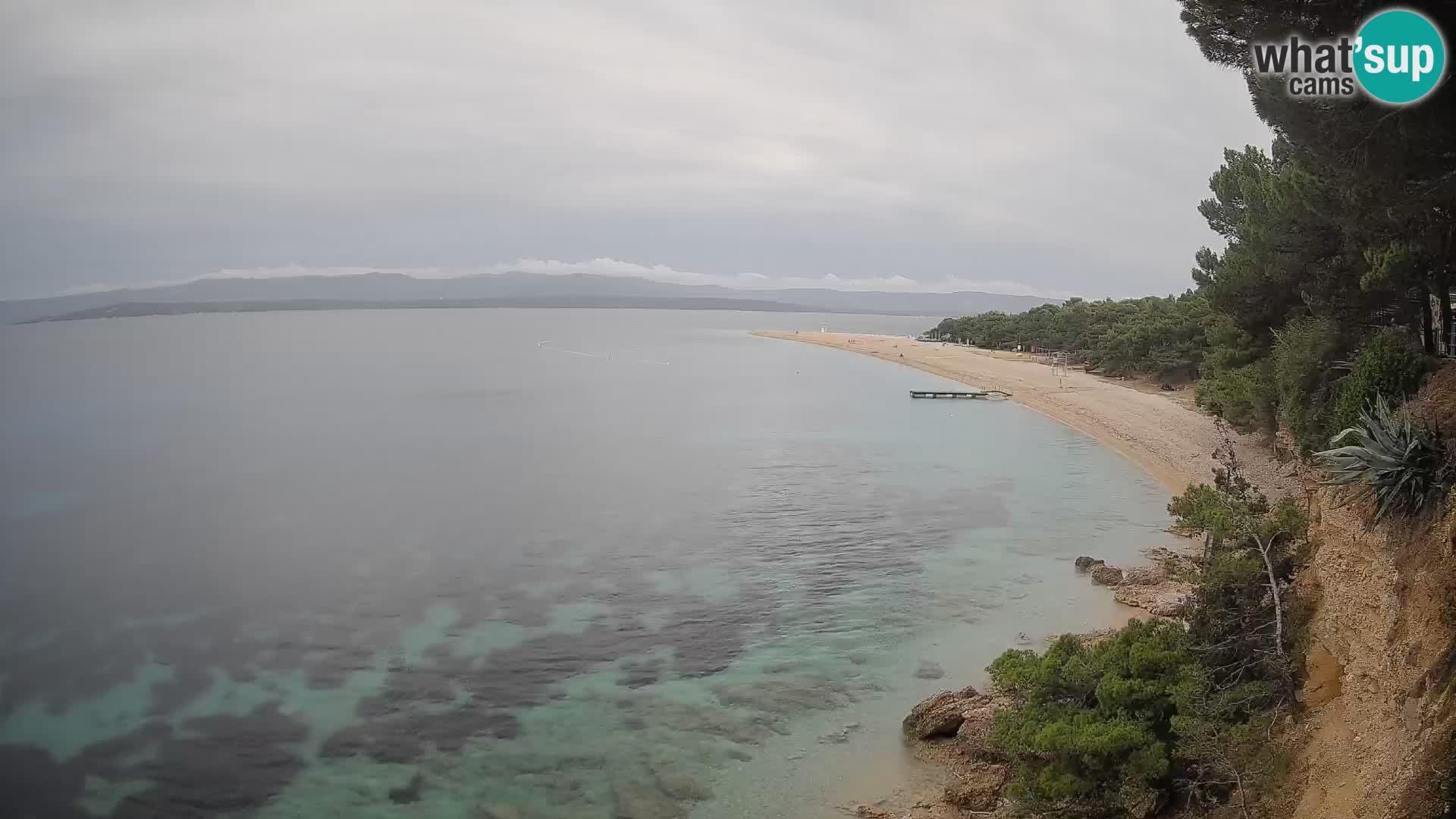 Webcam Zlatni Rat Bol – Liveblick vom berühmten Strand auf Brač