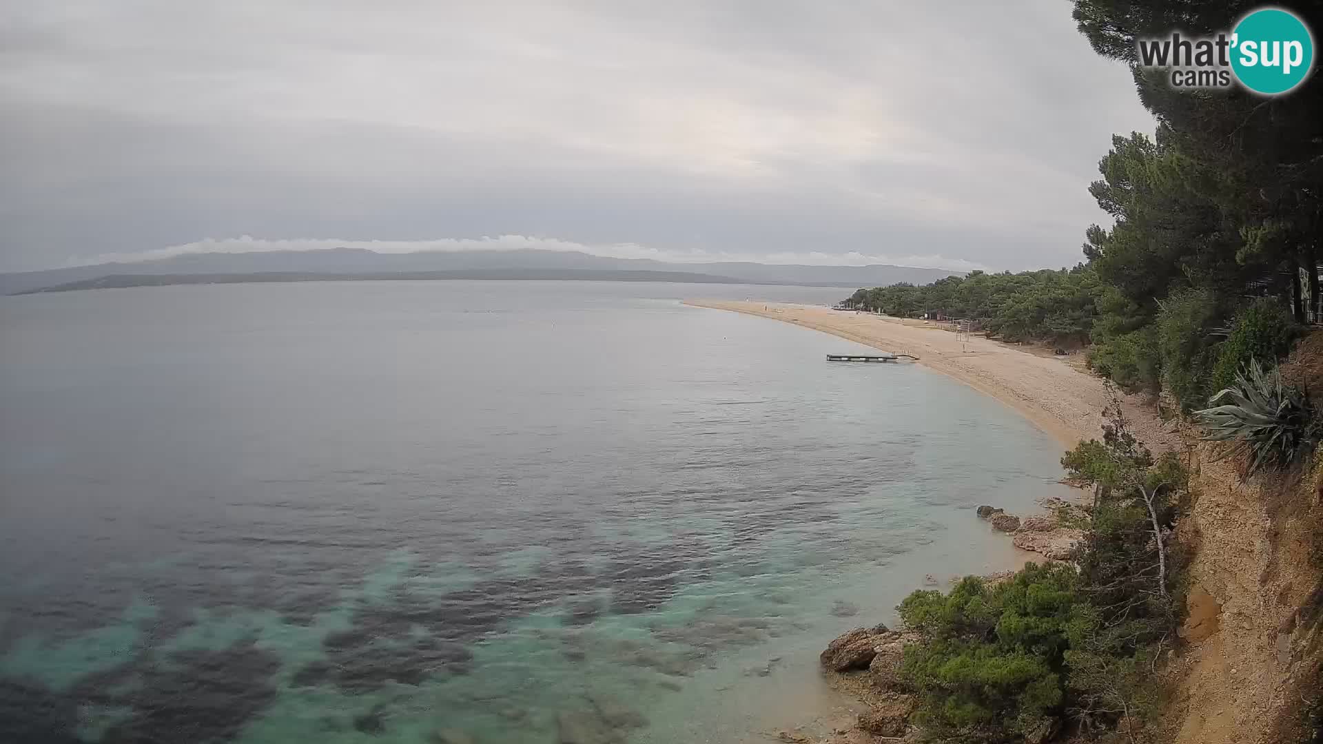 Webcam Bol Zlatni Rat – Vista en vivo desde la isla de Brač
