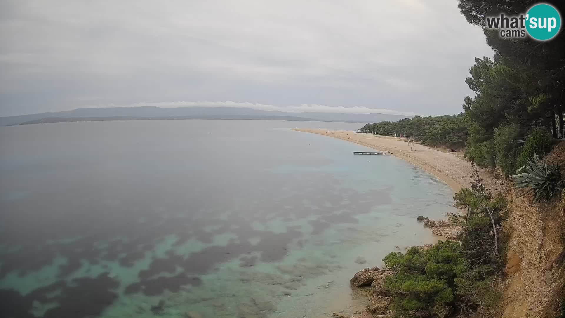Spletna kamera Bol Zlatni Rat – Pogled v živo z otoka Brač