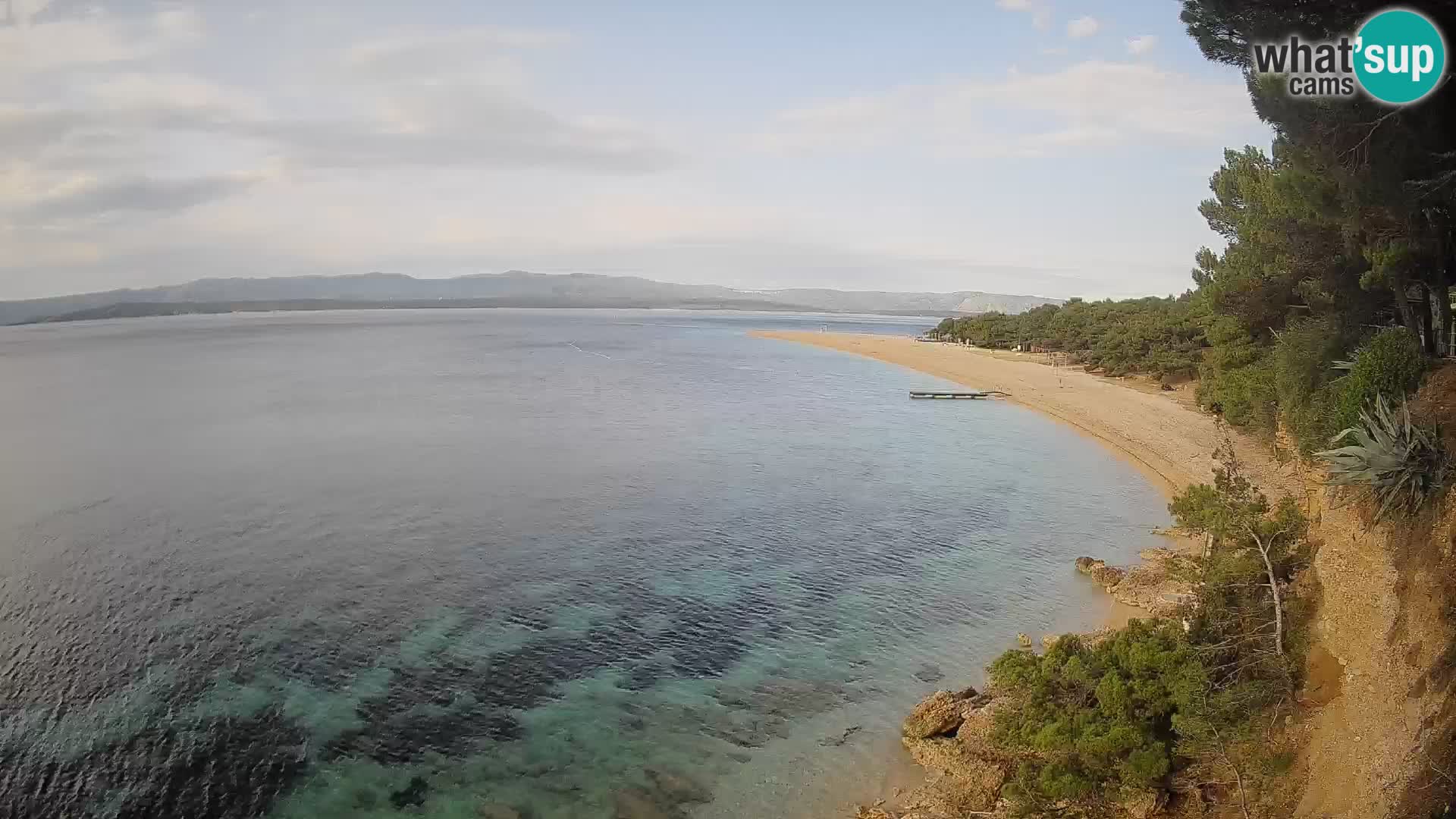 Webcam Zlatni Rat Bol – Liveblick vom berühmten Strand auf Brač