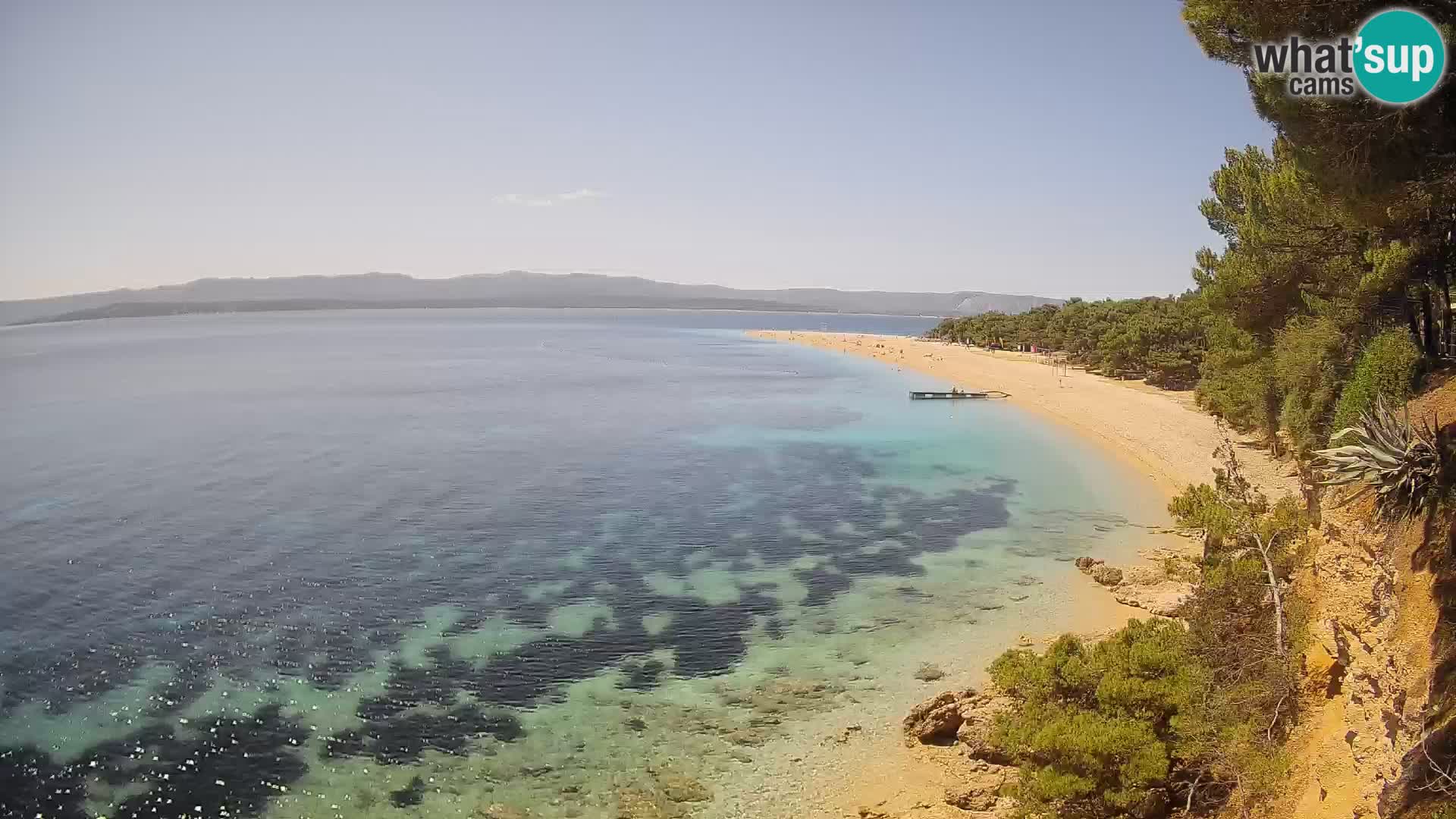 Webcam Zlatni Rat Bol – Liveblick vom berühmten Strand auf Brač