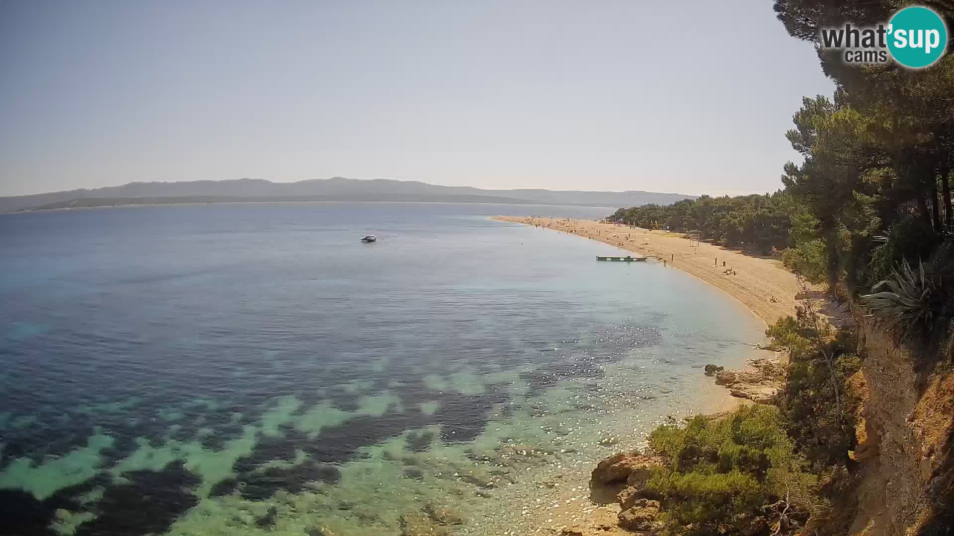 Webcam Bol Zlatni Rat – Vista en vivo desde la isla de Brač