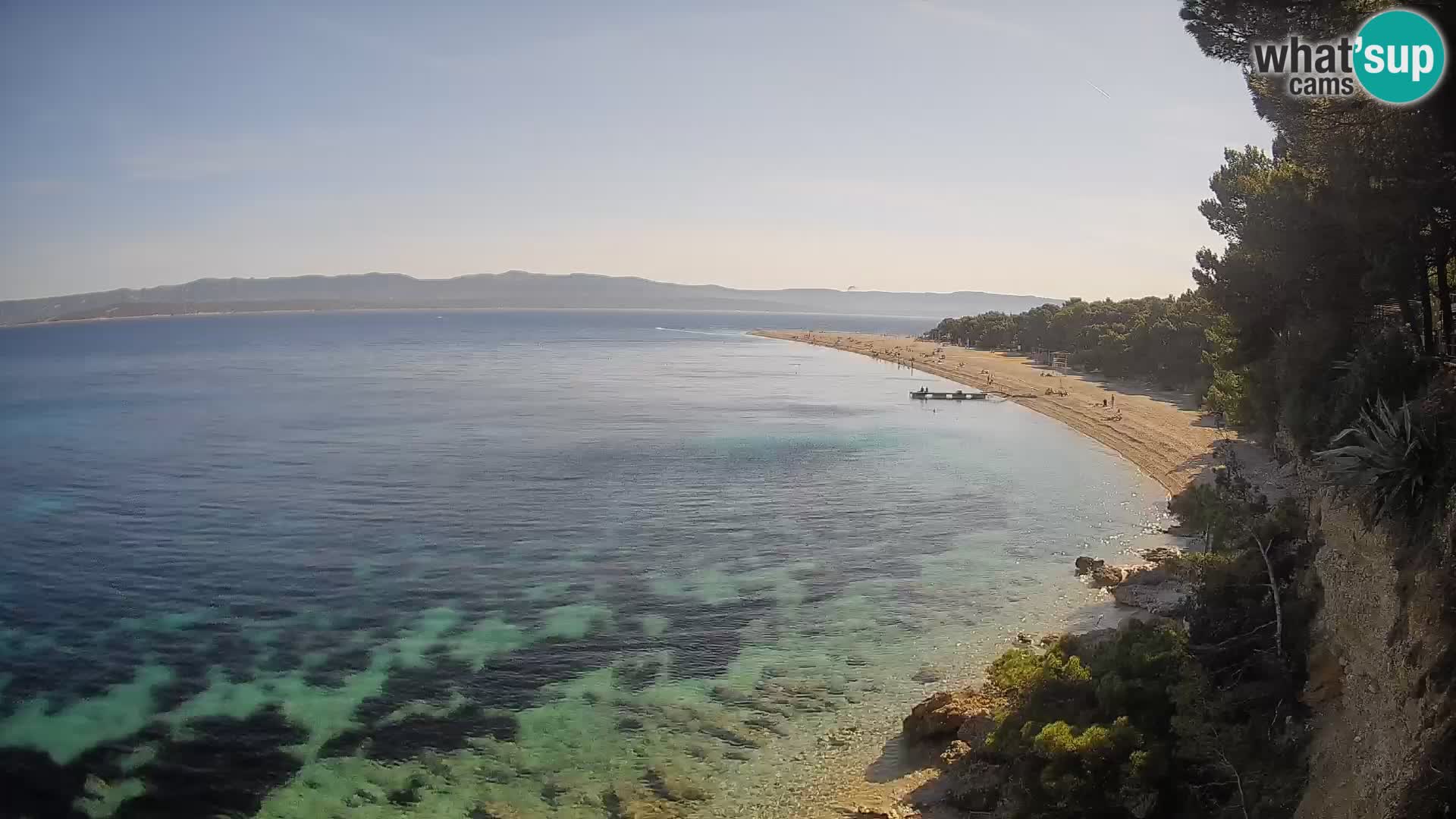 Webcam Zlatni Rat Bol – Liveblick vom berühmten Strand auf Brač