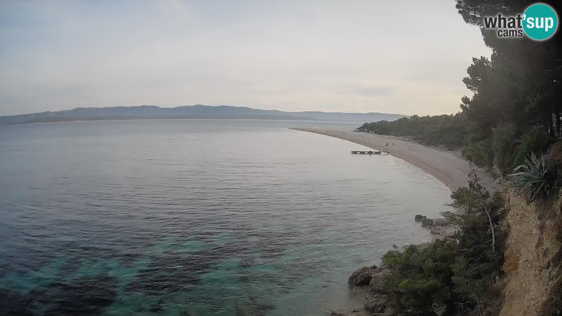 Webcam Zlatni Rat Bol – Liveblick vom berühmten Strand auf Brač