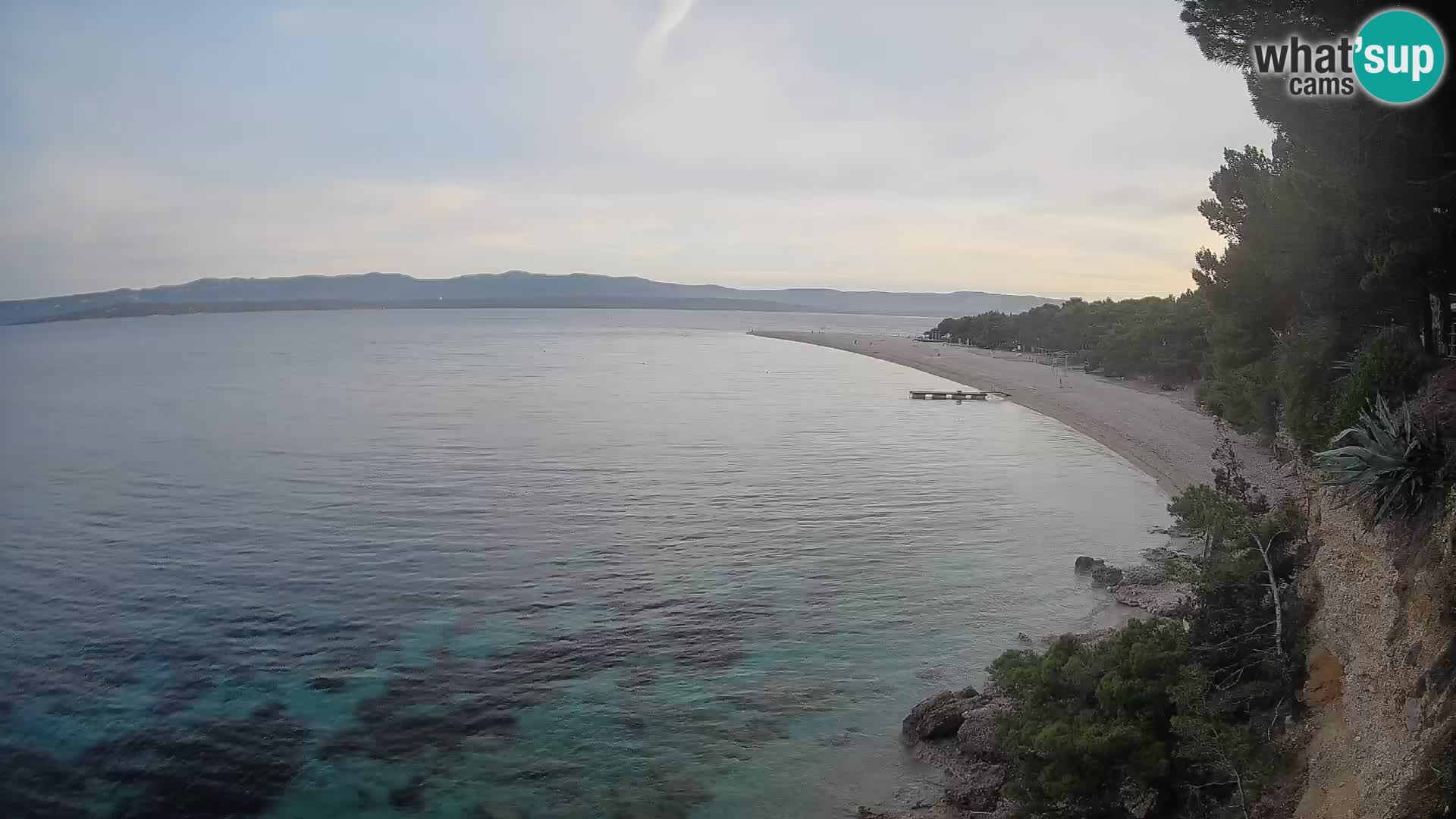 Webcam Zlatni Rat Bol – Liveblick vom berühmten Strand auf Brač