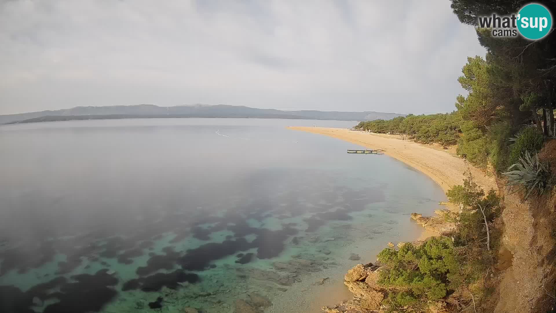 Webcam Zlatni Rat Bol – Liveblick vom berühmten Strand auf Brač