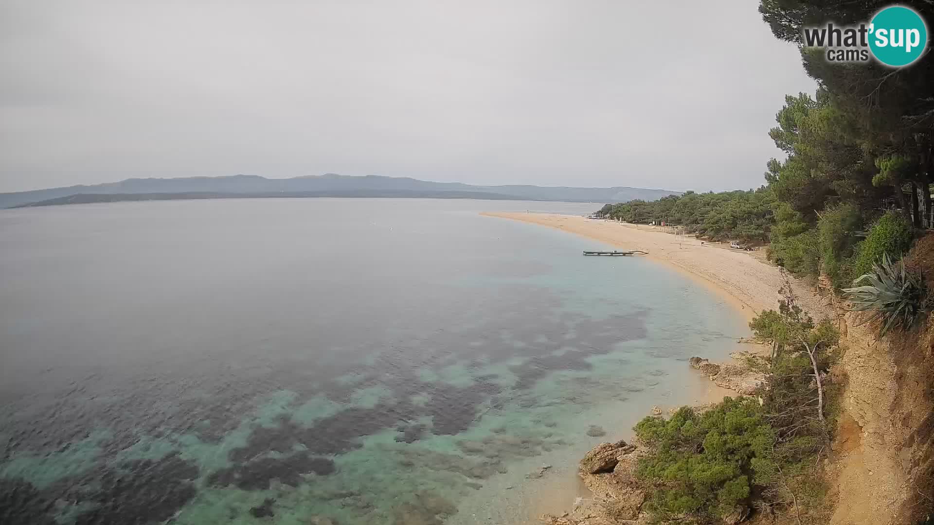 Webcam Bol Zlatni Rat – Vista en vivo desde la isla de Brač