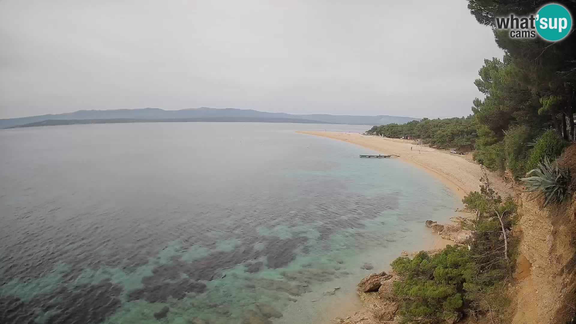 Webcam Zlatni Rat Bol – Liveblick vom berühmten Strand auf Brač