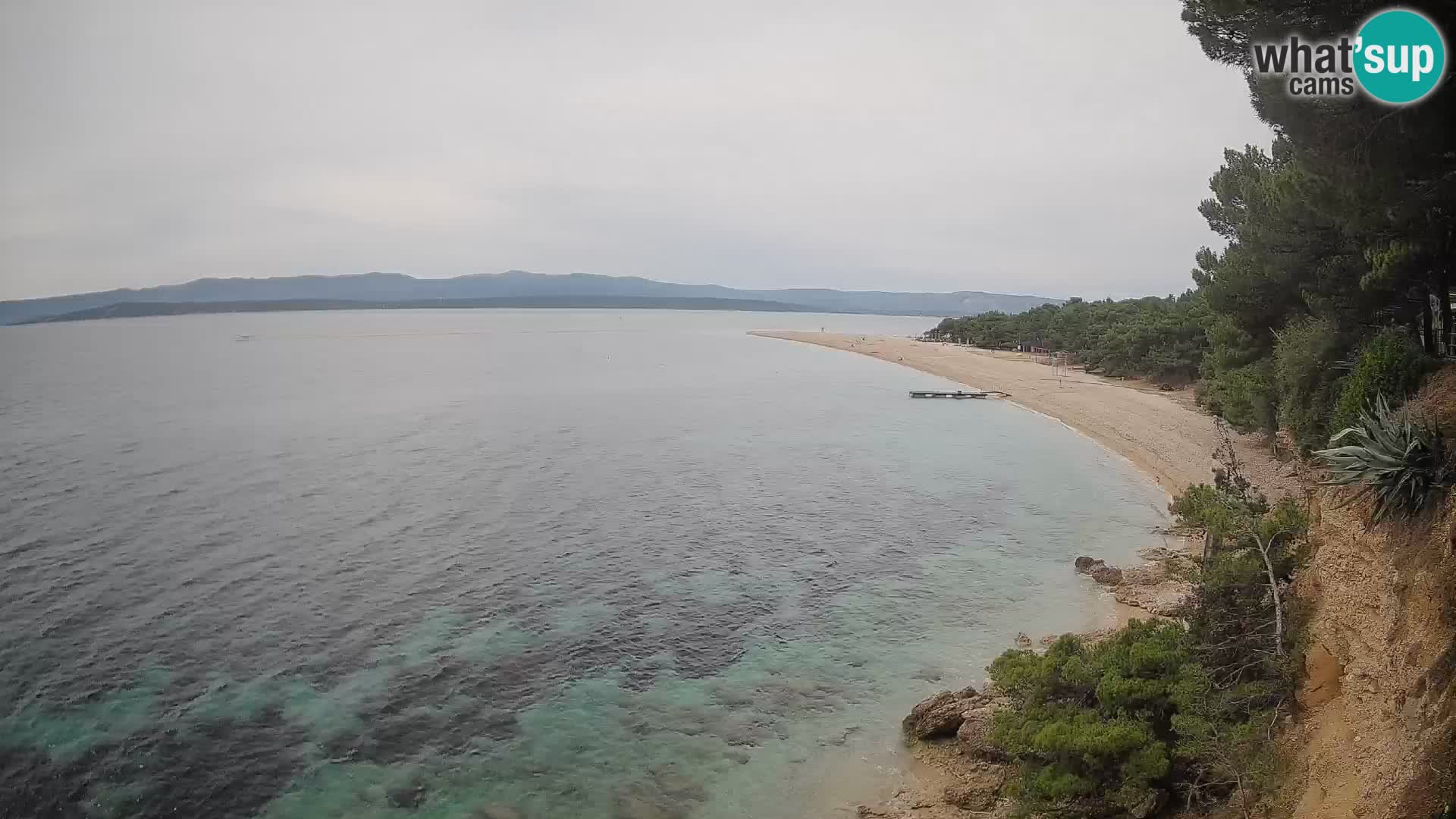 Webcam Bol Zlatni Rat – Vista en vivo desde la isla de Brač