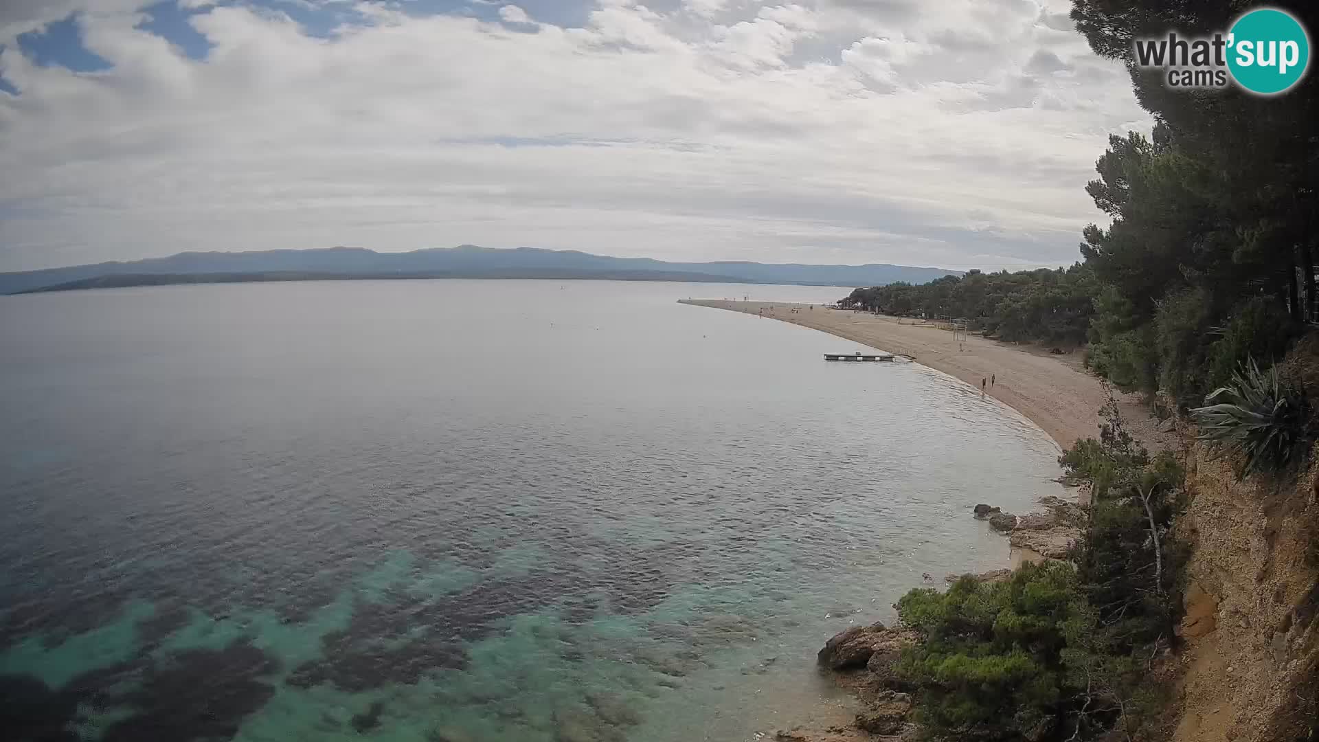Webcam Bol Zlatni Rat – Vista en vivo desde la isla de Brač