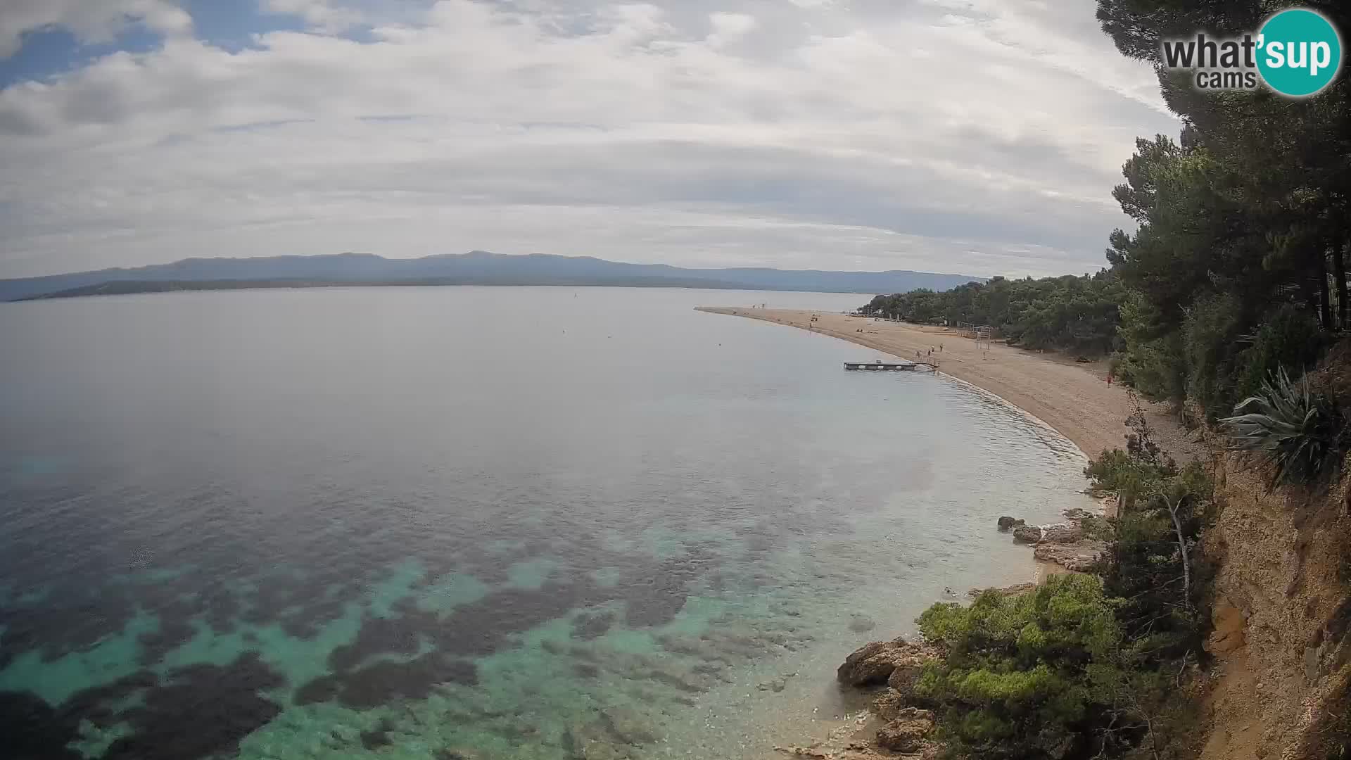 Webcam Zlatni Rat Bol – Liveblick vom berühmten Strand auf Brač