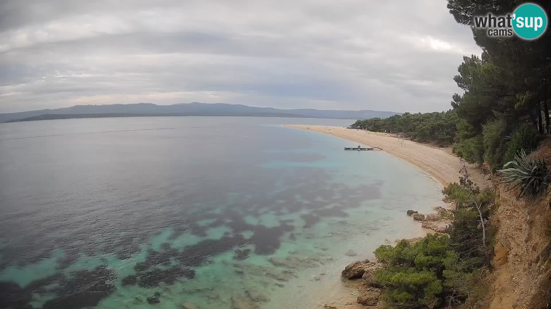 Webcam Zlatni Rat Bol – Liveblick vom berühmten Strand auf Brač