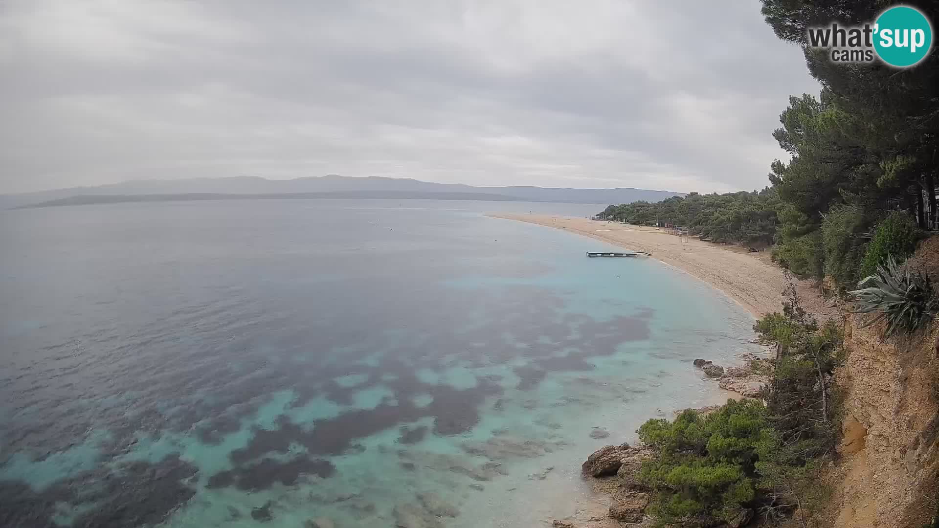 Webcam Zlatni Rat Bol – Liveblick vom berühmten Strand auf Brač