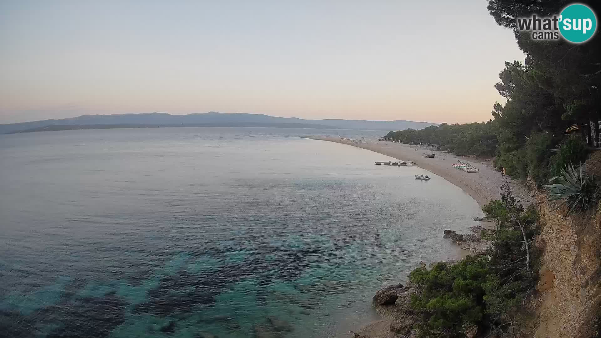 Webcam Zlatni Rat Bol – Liveblick vom berühmten Strand auf Brač