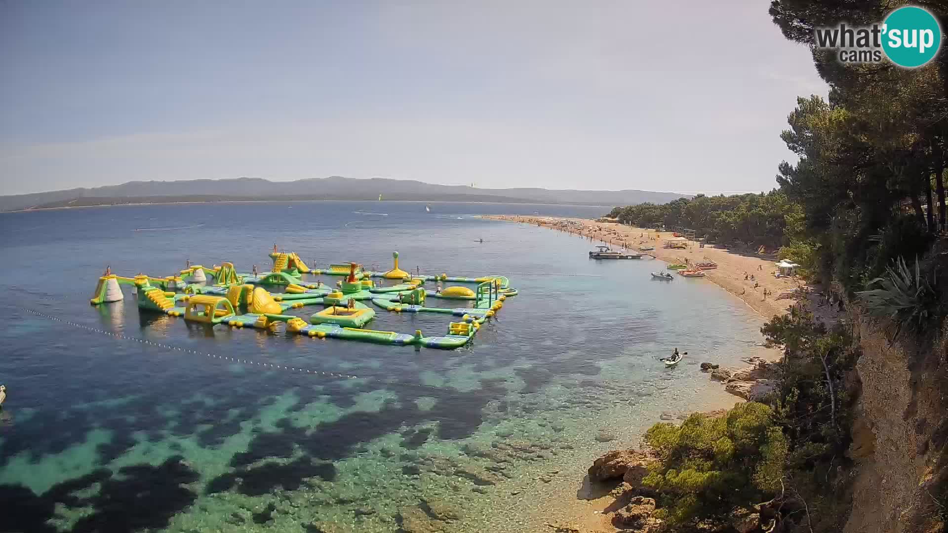 Webcam Bol Zlatni Rat – Vista en vivo desde la isla de Brač