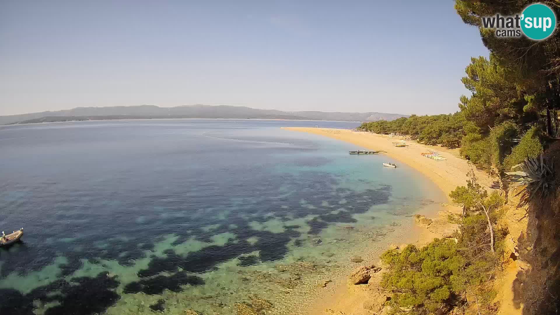 Web kamera Bol Zlatni Rat – Pogled uživo s otoka Brača