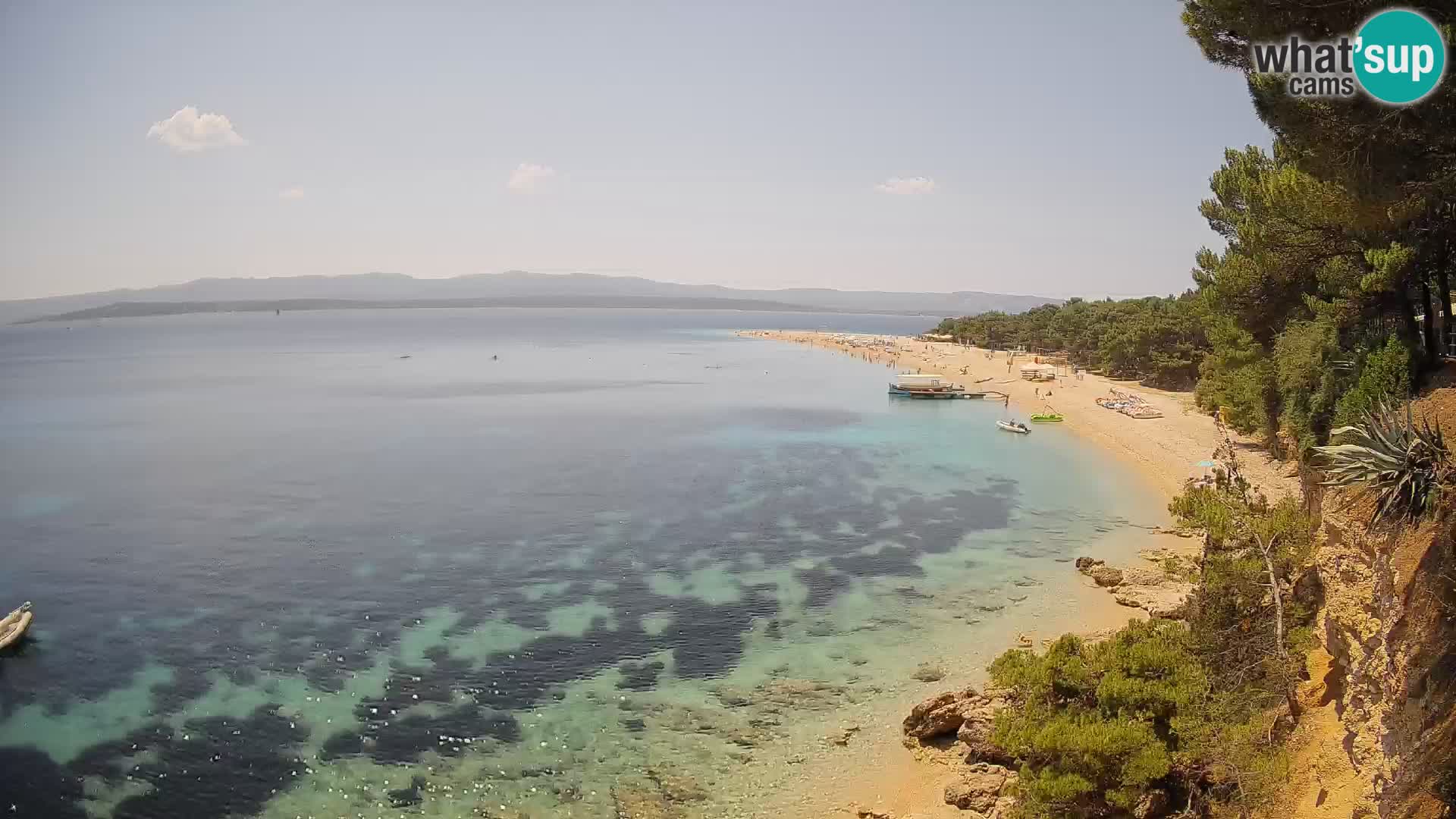 Webcam Bol Zlatni Rat – Vista en vivo desde la isla de Brač